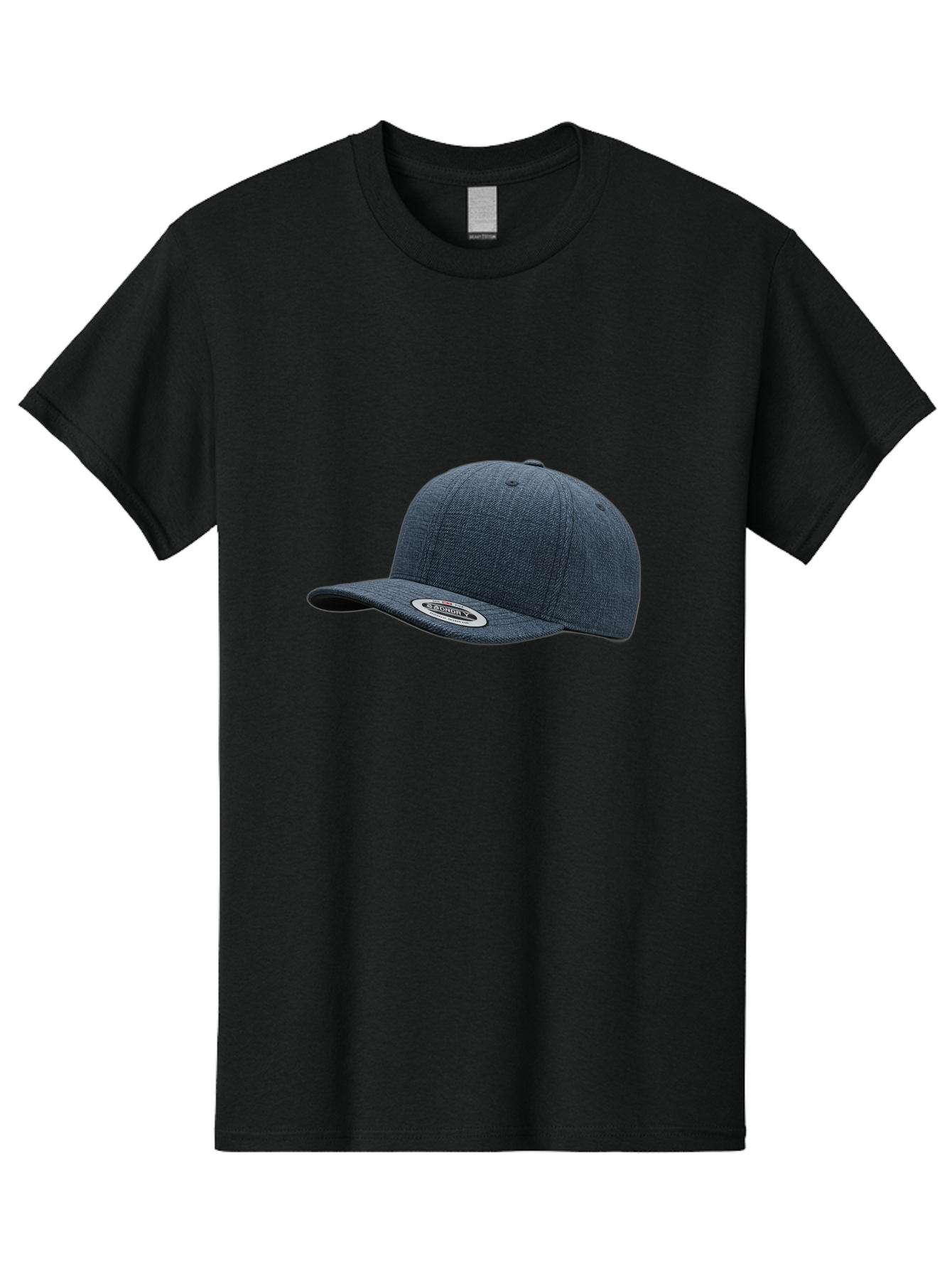 Flexfit-Cap Men'S Graphic Tee, 100% Cotton, Comfortable Casual Summer Wear, Machine Washable, Flexfit Baseball Cap, Dark Blue Cap, Snapback Hat, Flexfit Logo, Stylish Headwear, Casual Fashion, Sports Cap, Flexfit Branding, Hat With Logo Bad102 3