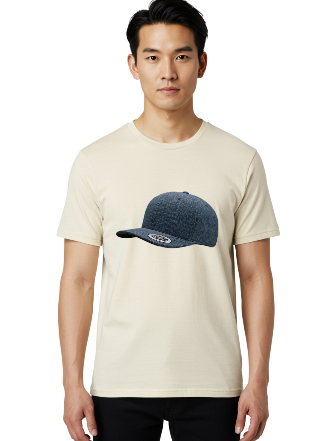 Flexfit-Cap Men'S Graphic Tee, 100% Cotton, Comfortable Casual Summer Wear, Machine Washable, Flexfit Baseball Cap, Dark Blue Cap, Snapback Hat, Flexfit Logo, Stylish Headwear, Casual Fashion, Sports Cap, Flexfit Branding, Hat With Logo Bad102 20