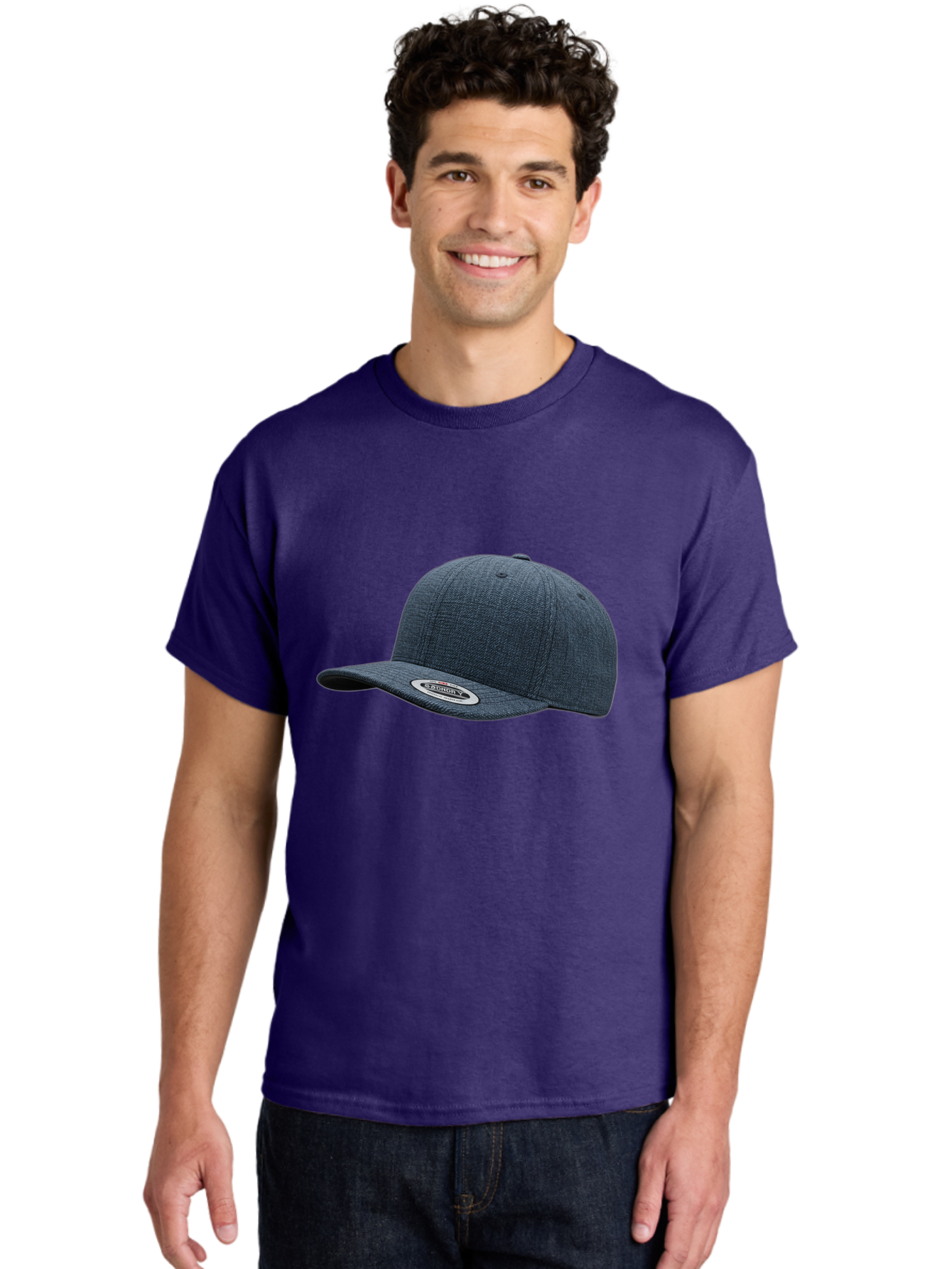 Flexfit-Cap Men'S Graphic Tee, 100% Cotton, Comfortable Casual Summer Wear, Machine Washable, Flexfit Baseball Cap, Dark Blue Cap, Snapback Hat, Flexfit Logo, Stylish Headwear, Casual Fashion, Sports Cap, Flexfit Branding, Hat With Logo Bad102 26