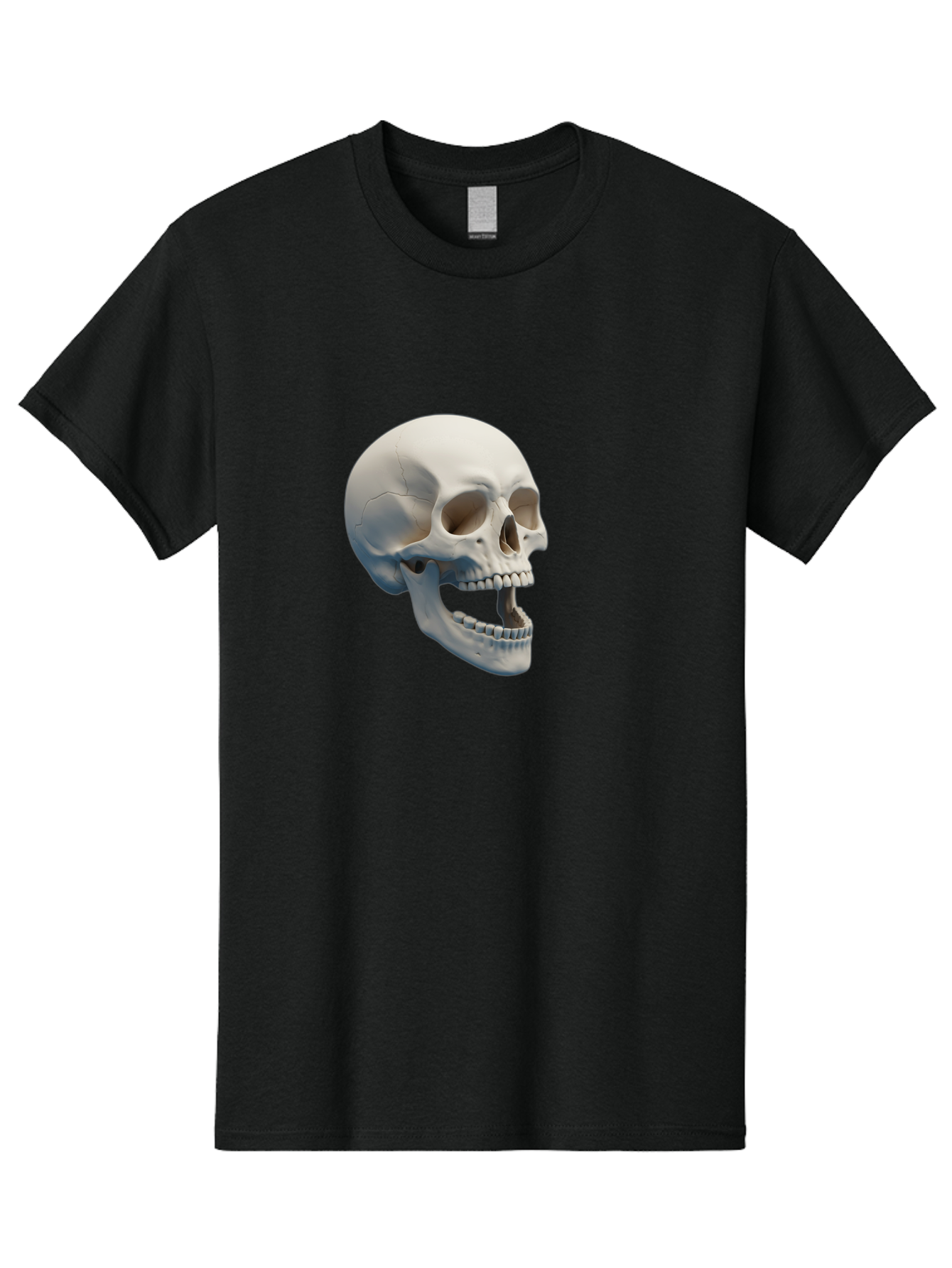 Human-Skull-1 Men'S Graphic Tee, 100% Cotton, Comfortable Casual Summer Wear, Machine Washable, Human Skull, Skeletal Head, Anatomy, Bones, Teeth, Jawbone, Scientific Illustration, Medical Art, 3D Rendering, Detailed Model Bad204 8