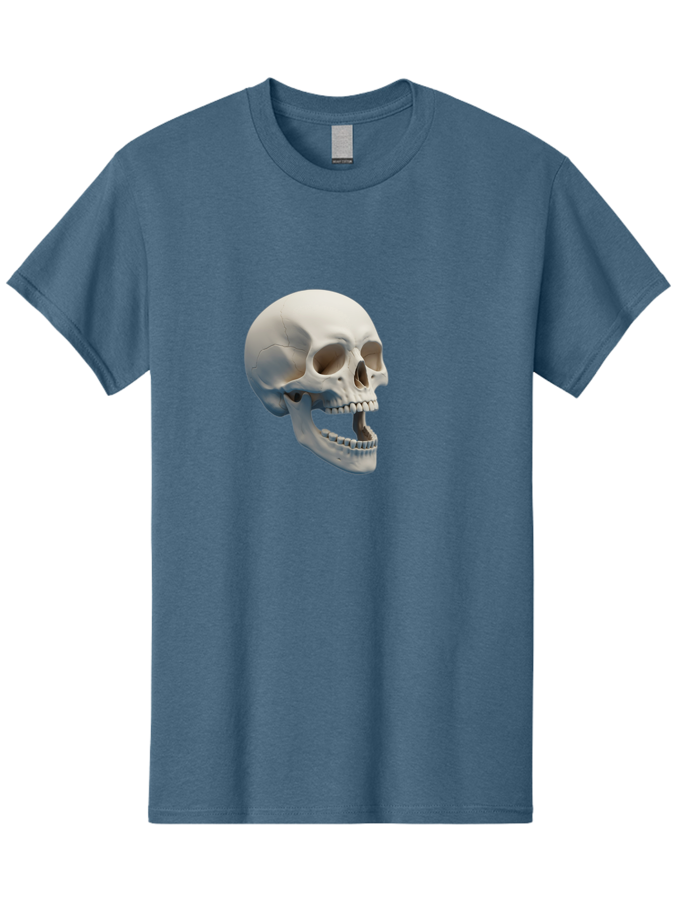 Human-Skull-1 Men'S Graphic Tee, 100% Cotton, Comfortable Casual Summer Wear, Machine Washable, Human Skull, Skeletal Head, Anatomy, Bones, Teeth, Jawbone, Scientific Illustration, Medical Art, 3D Rendering, Detailed Model Bad204 7