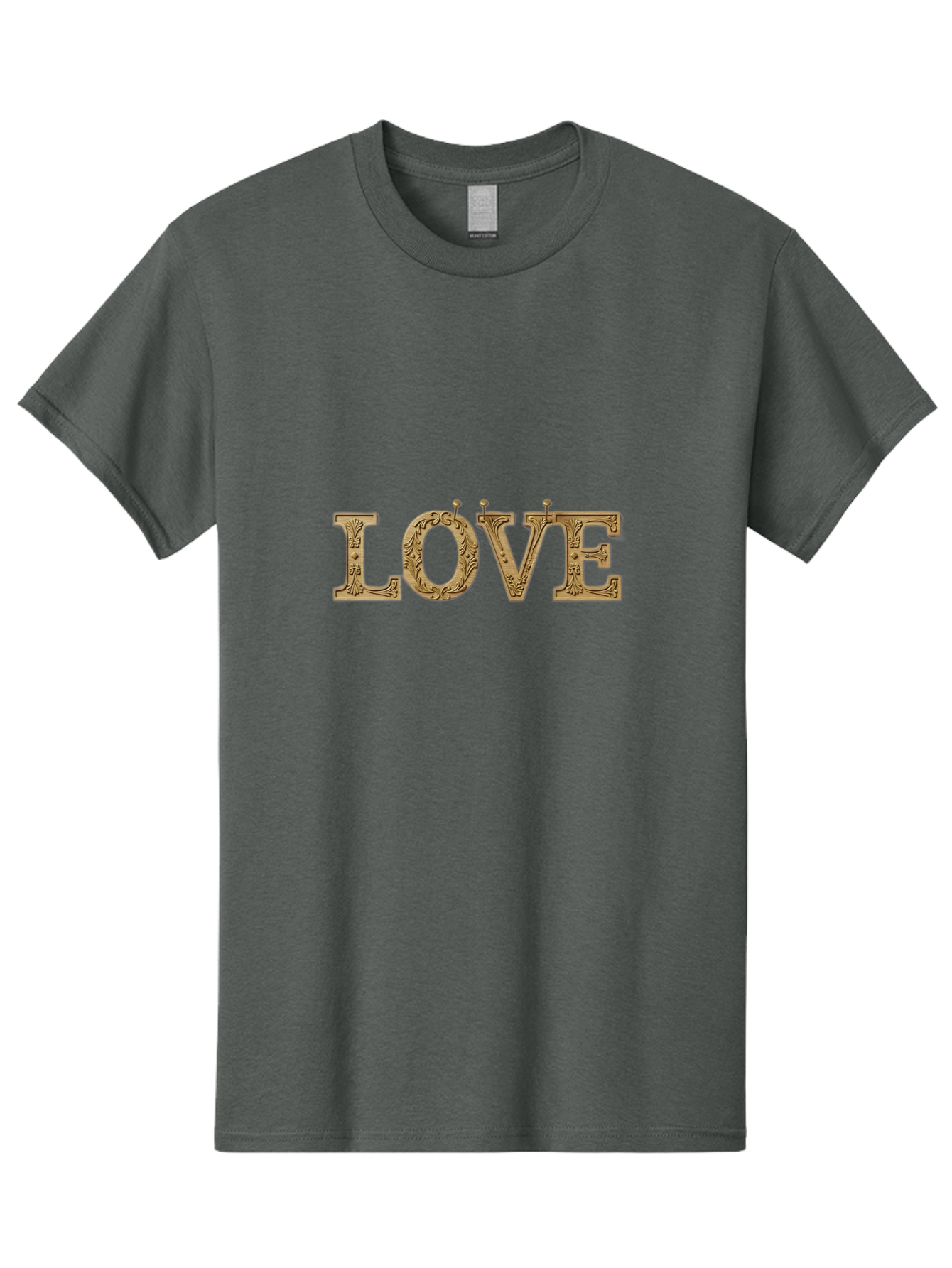 Love Men'S Graphic Tee, 100% Cotton, Comfortable Casual Summer Wear, Machine Washable, Typographic Love, Wooden Letters, Floral Patterns, Decorative Font, Vintage Love, Ornate Design, Romantic Typography, Love Lettering, Decorative Text Bad283 6