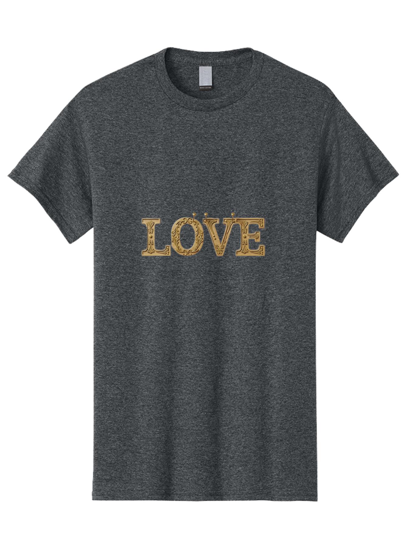 Love Men'S Graphic Tee, 100% Cotton, Comfortable Casual Summer Wear, Machine Washable, Typographic Love, Wooden Letters, Floral Patterns, Decorative Font, Vintage Love, Ornate Design, Romantic Typography, Love Lettering, Decorative Text Bad283 1