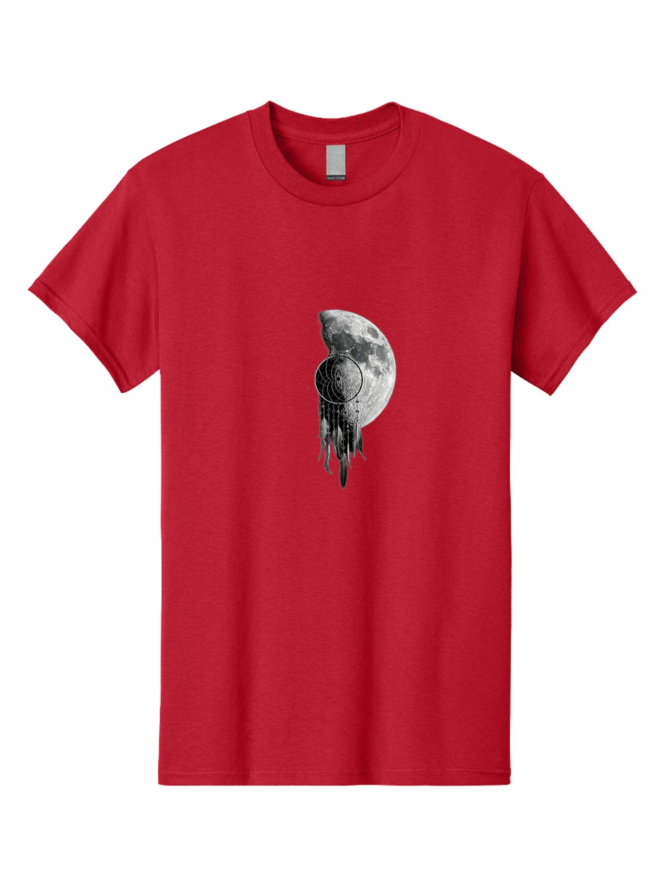 Nautilus-Moon Men'S Graphic Tee, 100% Cotton, Comfortable Casual Summer Wear, Machine Washable, Jellyfish, Moon, Lunar Cycle, Ocean Creatures, Surreal Art, Mystical Imagery, Ethereal Atmosphere, Abstract Design, Monochrome Illustration Bad356 7