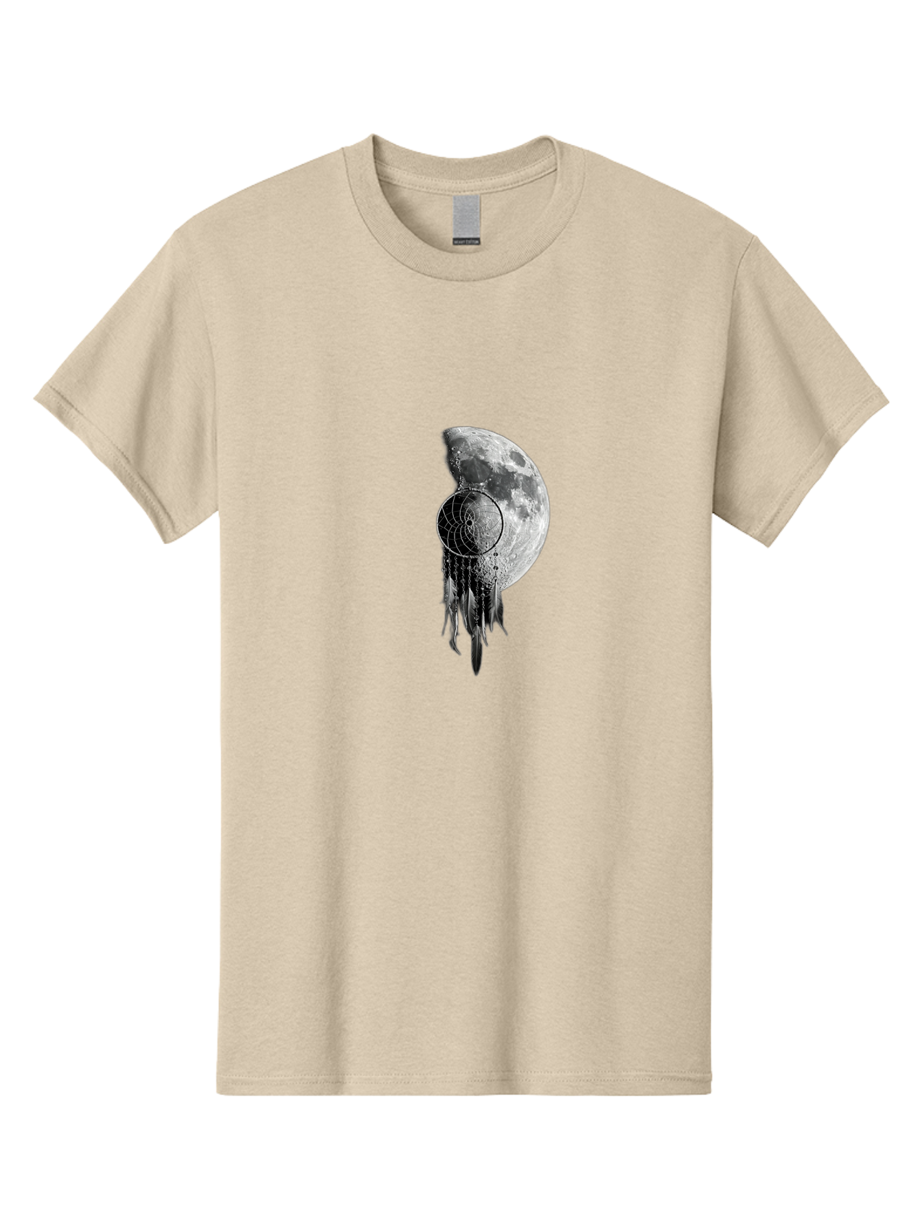 Nautilus-Moon Men'S Graphic Tee, 100% Cotton, Comfortable Casual Summer Wear, Machine Washable, Jellyfish, Moon, Lunar Cycle, Ocean Creatures, Surreal Art, Mystical Imagery, Ethereal Atmosphere, Abstract Design, Monochrome Illustration Bad356 12