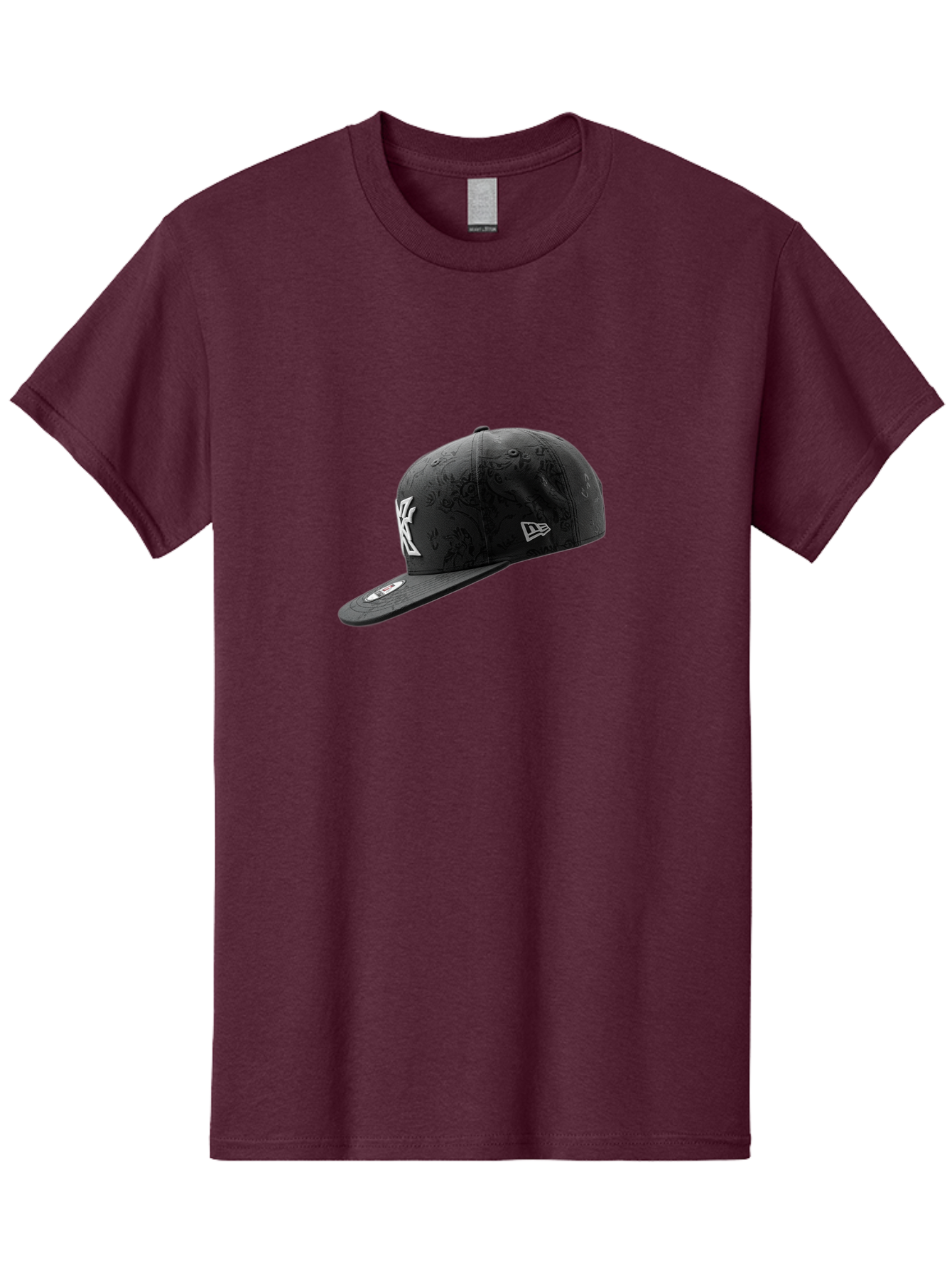 New-York-Yankees-Baseball-Cap Men'S Graphic Tee, 100% Cotton, Comfortable Casual Summer Wear, Machine Washable, New York Yankees Baseball Cap, Black Cap With White Logo, New Era Cap, Baseball Hat, Sports Fashion, Ny Logo, Mlb Merchandise, Bad372 4