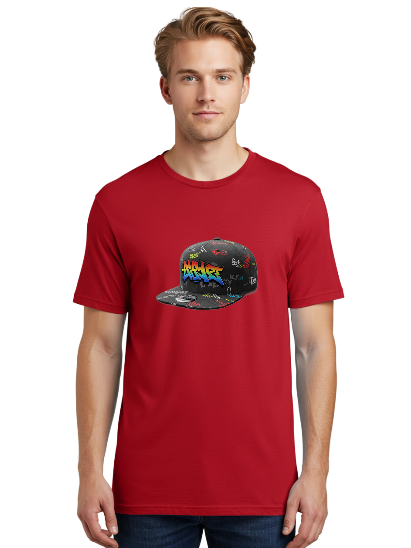 Nike-Air Men'S Graphic Tee, 100% Cotton, Comfortable Casual Summer Wear, Machine Washable, Nike Air Graffiti Hat, Streetwear Fashion, Basketball Cap, Urban Style, Colorful Design, Graffiti Art, New Era, Sportswear, Hip Hop Culture, Bad375 21