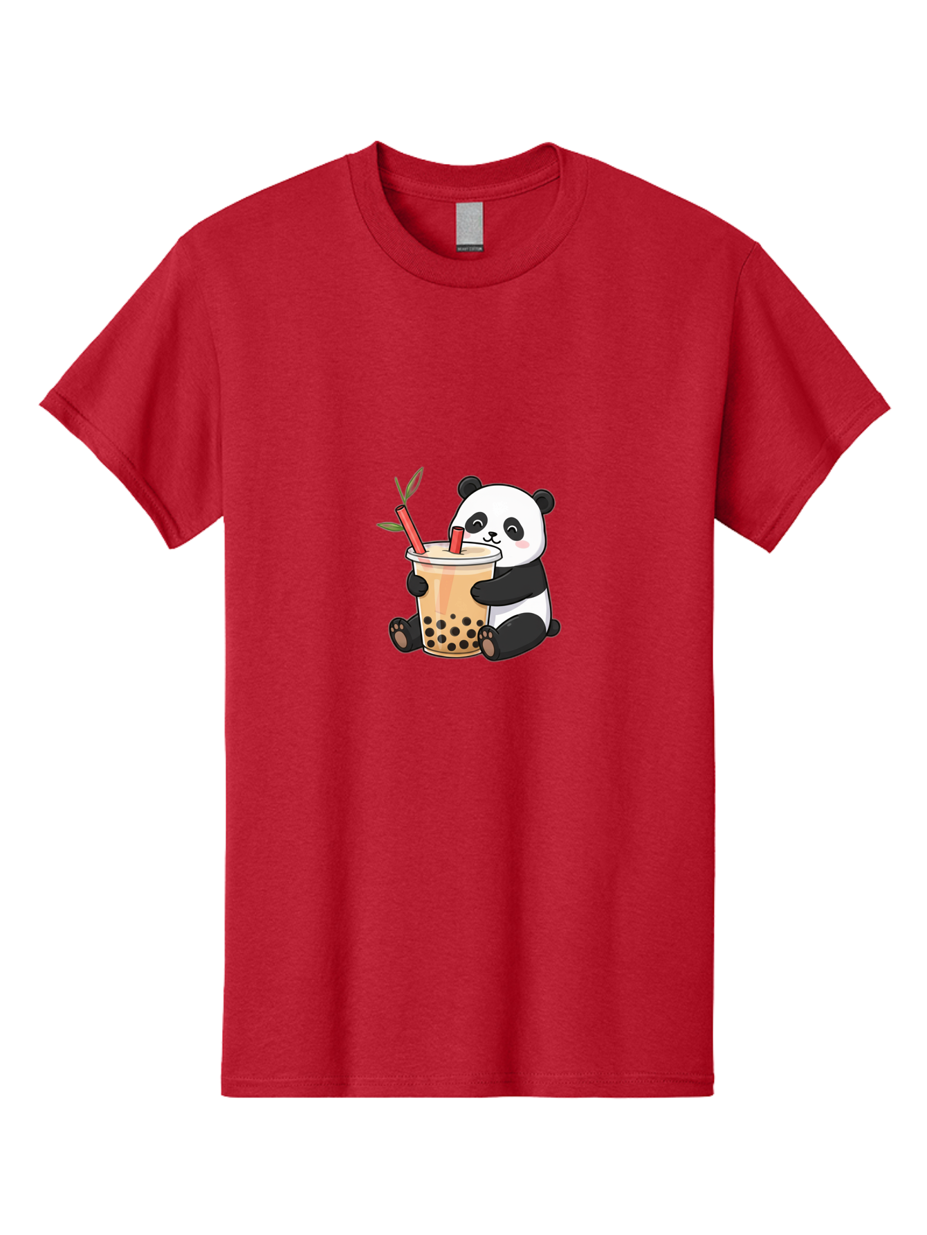 Panda-Bubble-Tea Men'S Graphic Tee, 100% Cotton, Comfortable Casual Summer Wear, Machine Washable, Cute Panda, Bubble Tea, Boba, Kawaii, Cartoon Character, Adorable, Tea Drink, Straw, Black Boba, Milk Tea, Happy Panda, Tea Lover, Boba Lover Bad399 12