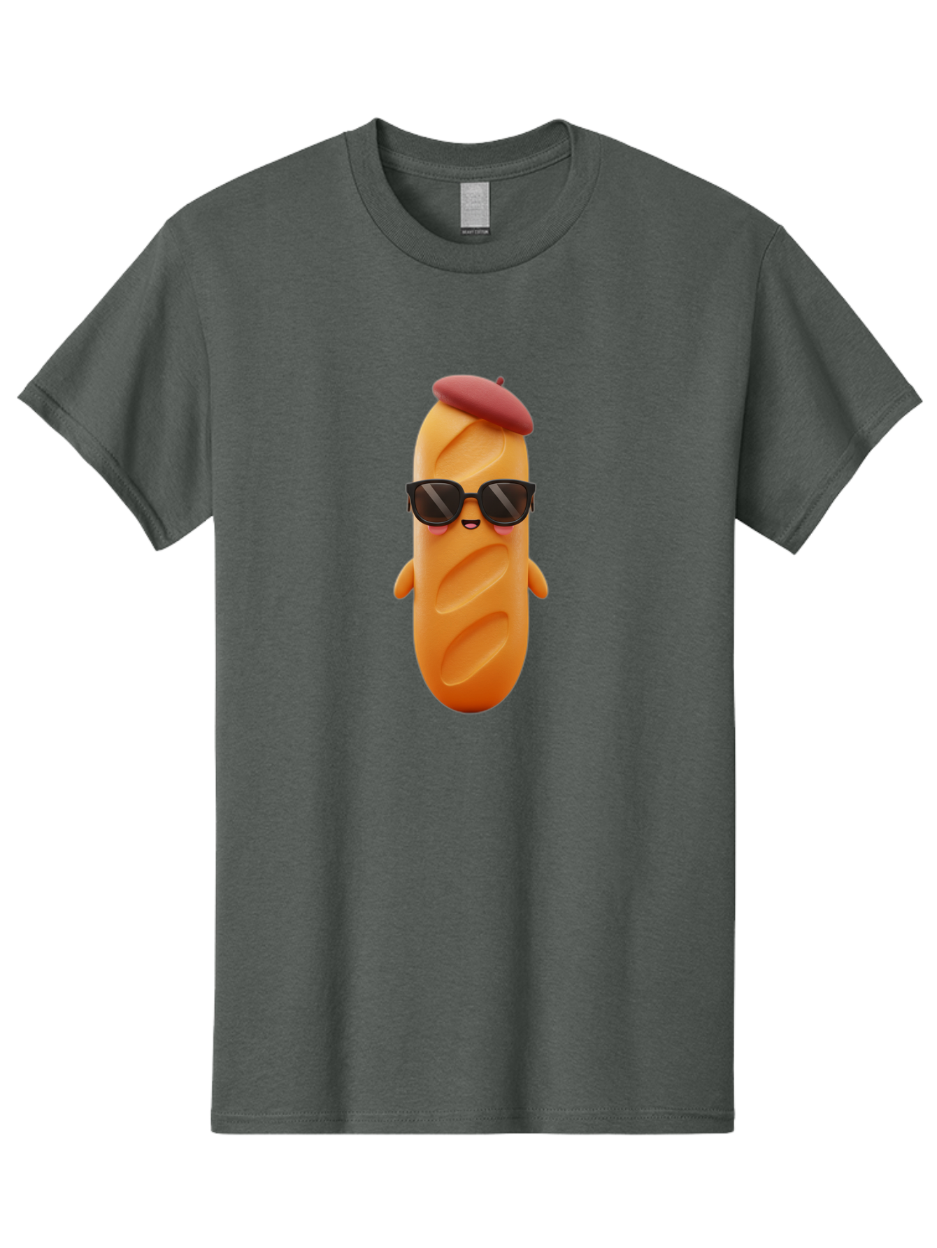 Potato-Character Men'S Graphic Tee, 100% Cotton, Comfortable Casual Summer Wear, Machine Washable, Sausage Character, Cartoon Sausage, 3D Sausage Illustration, Sausage Wearing Sunglasses, Beret On Sausage, Funny Food Character, Bad452 9