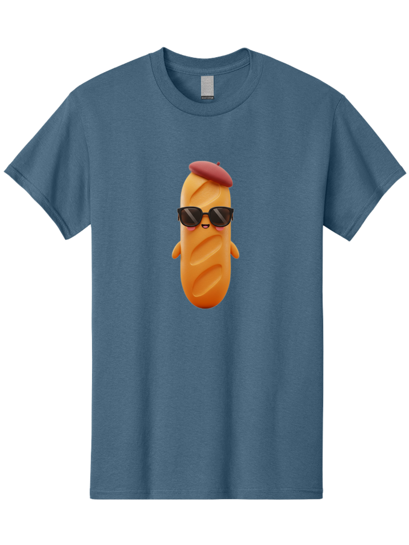 Potato-Character Men'S Graphic Tee, 100% Cotton, Comfortable Casual Summer Wear, Machine Washable, Sausage Character, Cartoon Sausage, 3D Sausage Illustration, Sausage Wearing Sunglasses, Beret On Sausage, Funny Food Character, Bad452 13