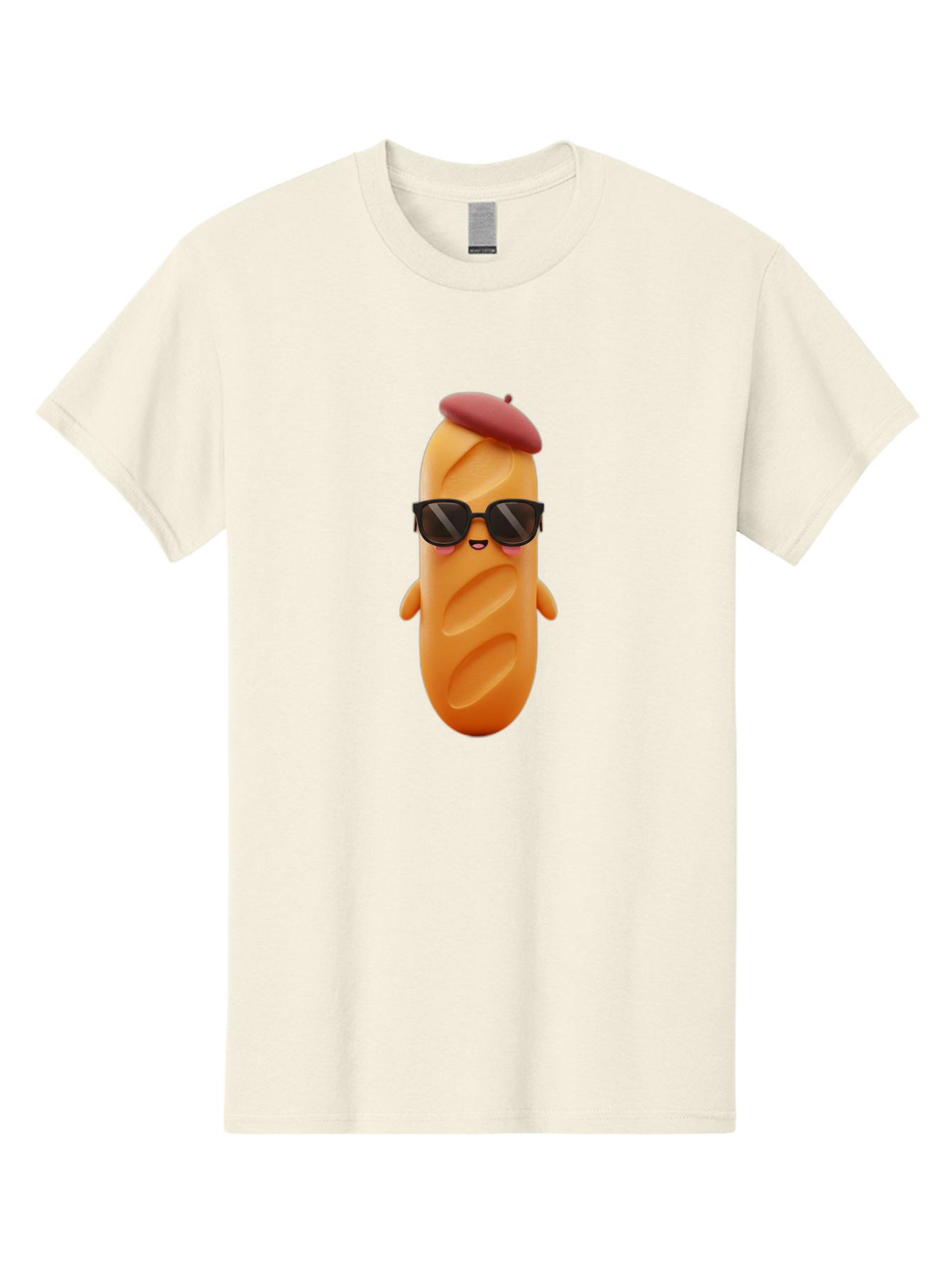 Potato-Character Men'S Graphic Tee, 100% Cotton, Comfortable Casual Summer Wear, Machine Washable, Sausage Character, Cartoon Sausage, 3D Sausage Illustration, Sausage Wearing Sunglasses, Beret On Sausage, Funny Food Character, Bad452 14