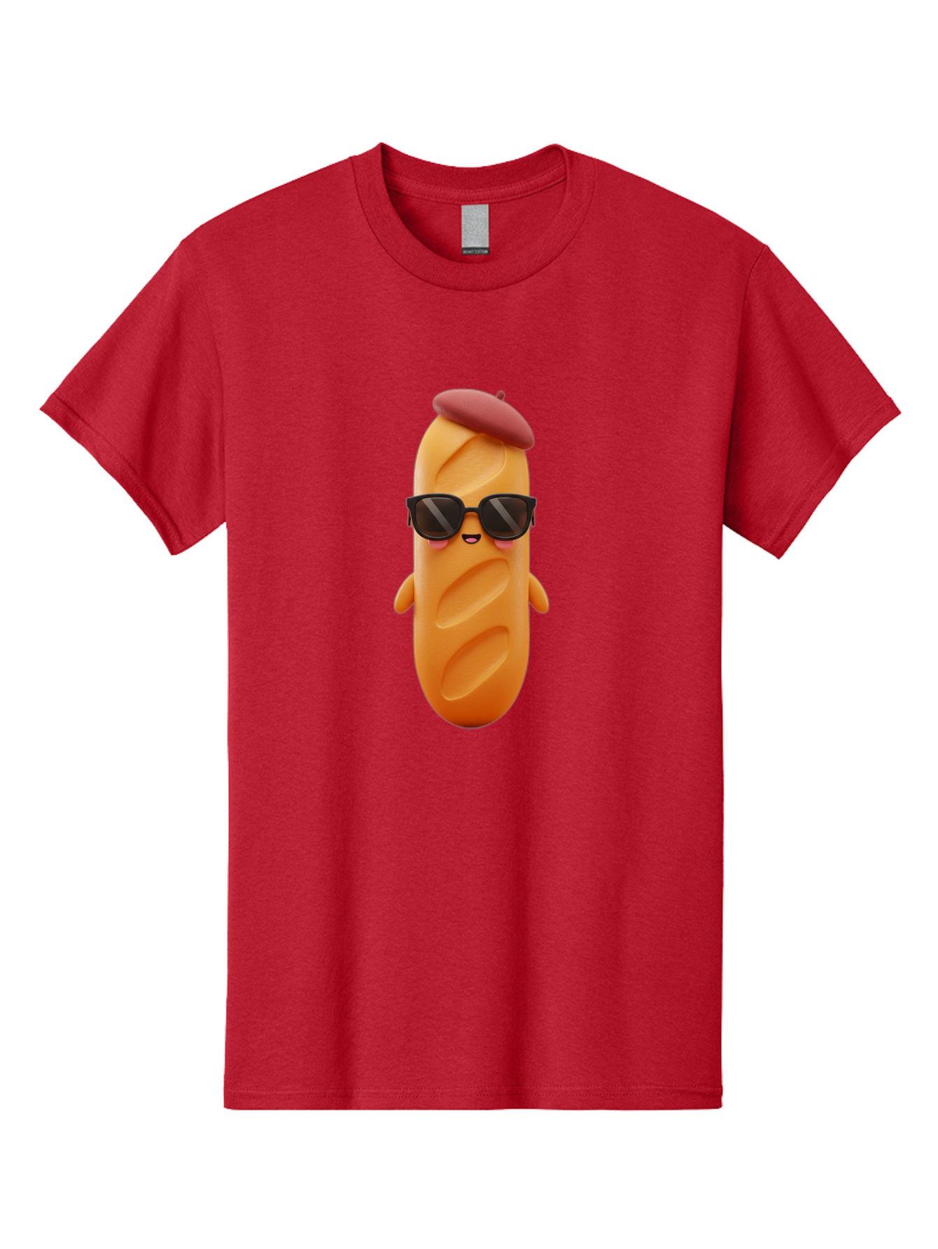 Potato-Character Men'S Graphic Tee, 100% Cotton, Comfortable Casual Summer Wear, Machine Washable, Sausage Character, Cartoon Sausage, 3D Sausage Illustration, Sausage Wearing Sunglasses, Beret On Sausage, Funny Food Character, Bad452 10