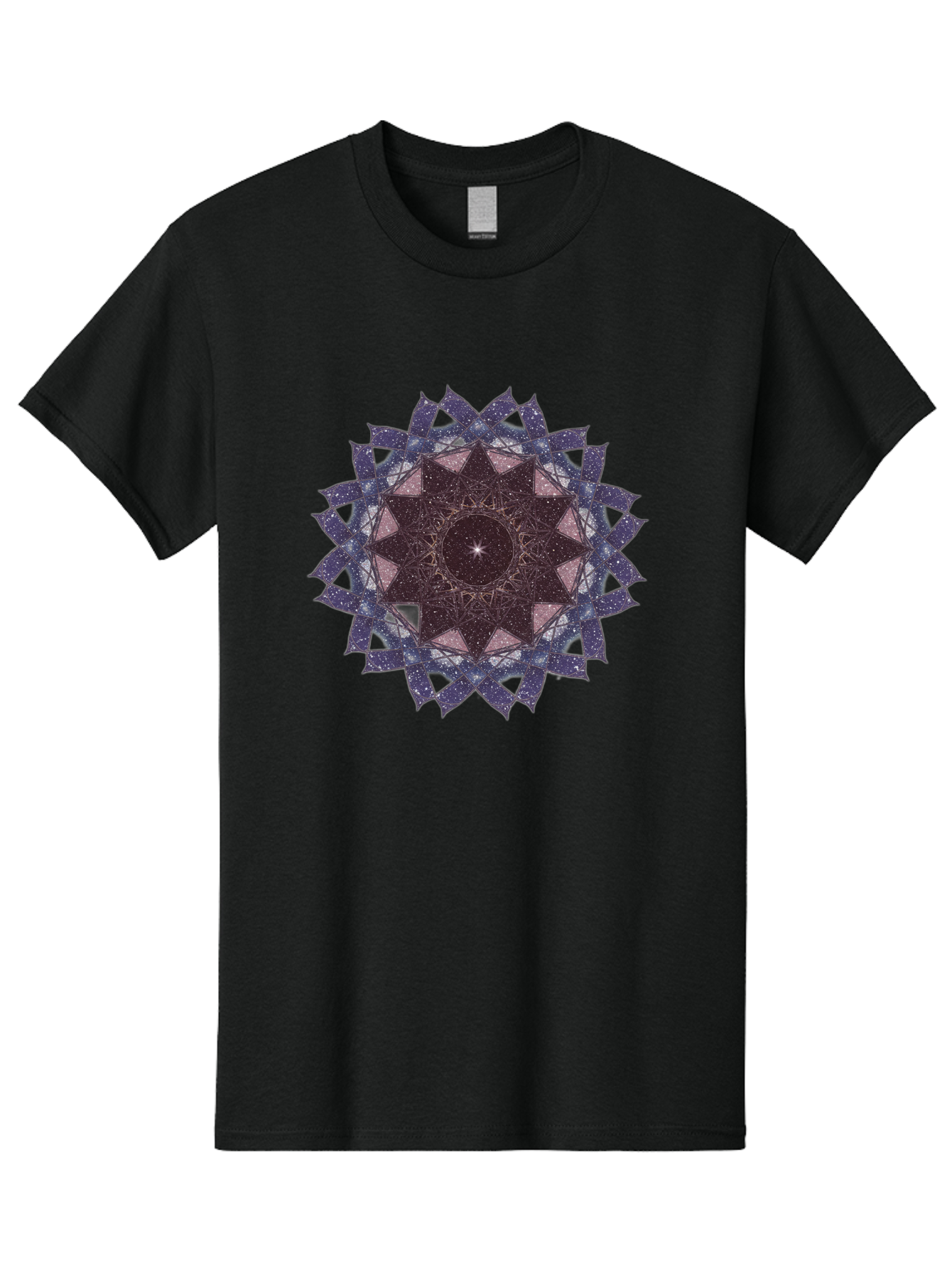 Sacred-Geometry-Star Men'S Graphic Tee, 100% Cotton, Comfortable Casual Summer Wear, Machine Washable, Sacred Geometry, Mandala Art, Geometric Patterns, Star Symbol, Spiritual Design, Mystical Shapes, Cosmic Theme, Intricate Details, Bad501 10