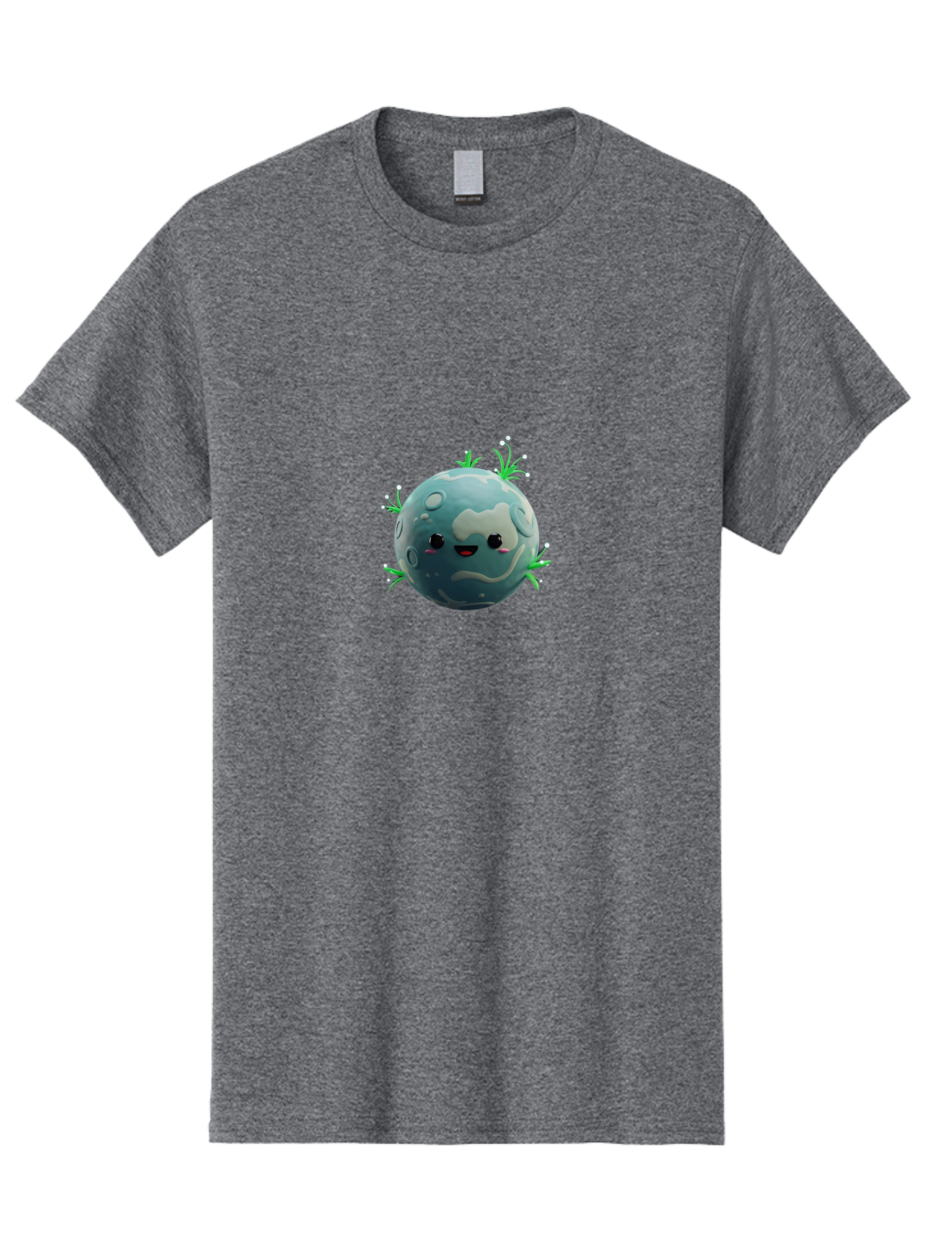 Sad-Earth Men'S Graphic Tee, 100% Cotton, Comfortable Casual Summer Wear, Machine Washable, Cartoon Earth, Sad Face, Crying Planet, Pollution, Climate Change, Environmental Issues, Global Warming, Eco-Friendly, Conservation Bad502 3