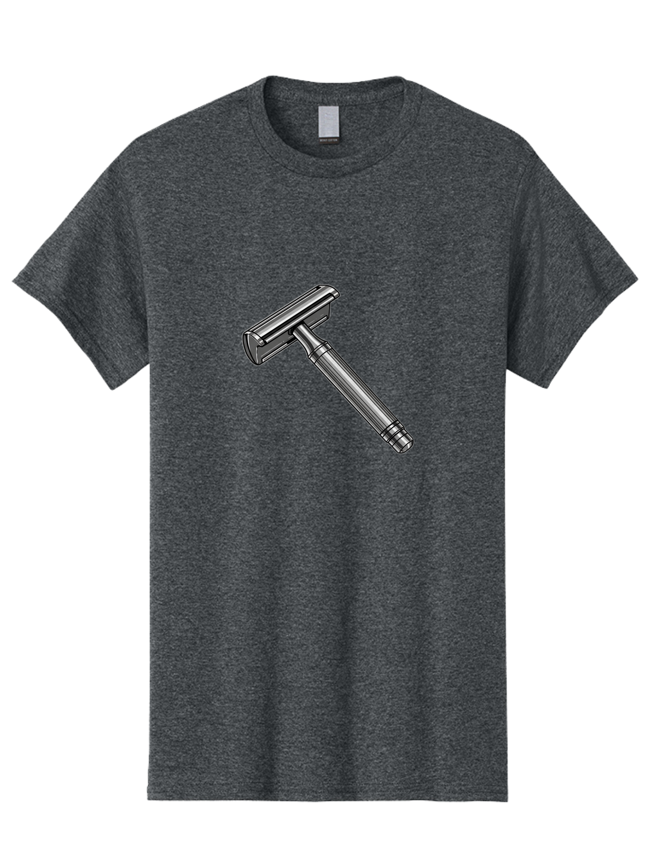 Safety-Razor Men'S Graphic Tee, 100% Cotton, Comfortable Casual Summer Wear, Machine Washable, Safety Razor, Metal Razor, Shaving Equipment, Double Edge Razor, Men'S Grooming, Shaving Accessories, Personal Care Bad504 9