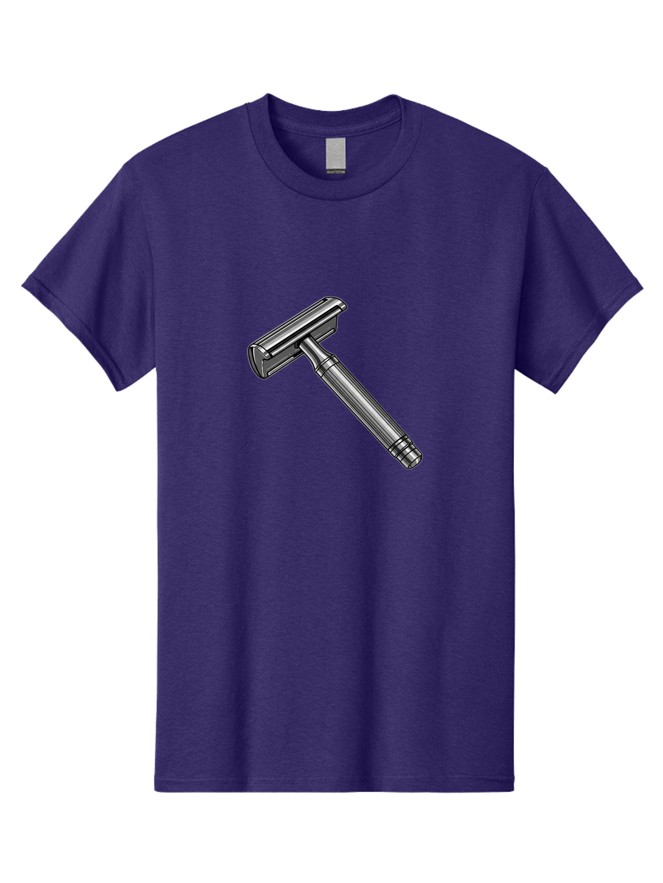 Safety-Razor Men'S Graphic Tee, 100% Cotton, Comfortable Casual Summer Wear, Machine Washable, Safety Razor, Metal Razor, Shaving Equipment, Double Edge Razor, Men'S Grooming, Shaving Accessories, Personal Care Bad504 15
