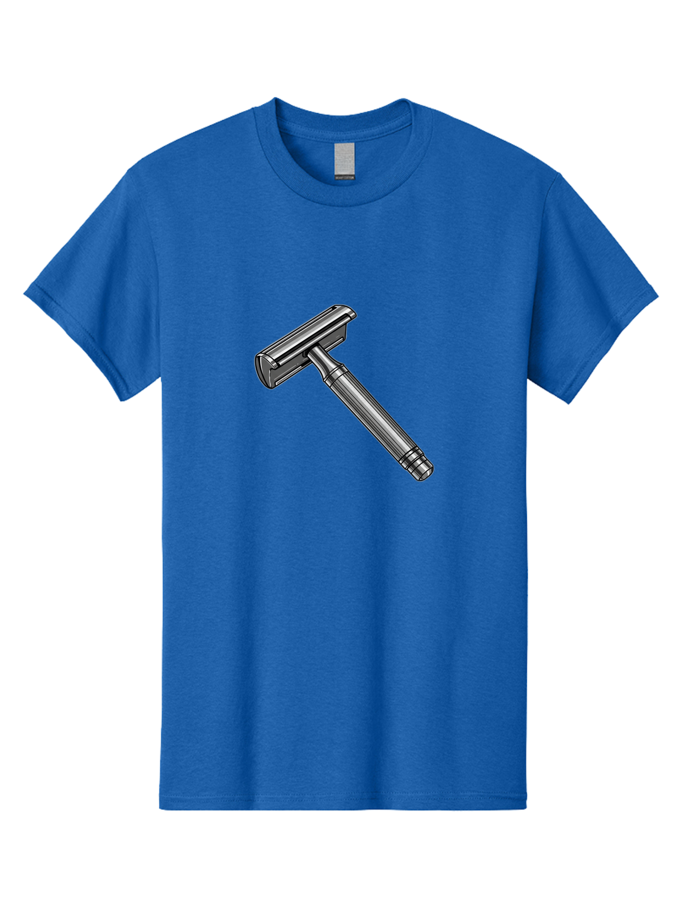 Safety-Razor Men'S Graphic Tee, 100% Cotton, Comfortable Casual Summer Wear, Machine Washable, Safety Razor, Metal Razor, Shaving Equipment, Double Edge Razor, Men'S Grooming, Shaving Accessories, Personal Care Bad504 6