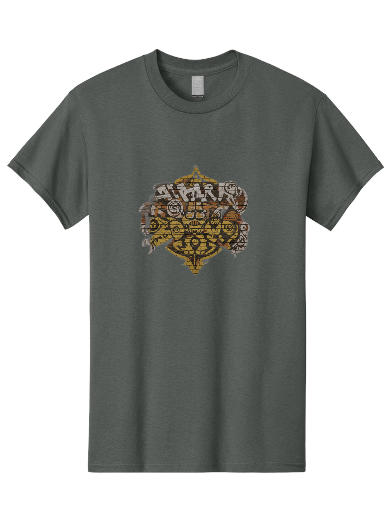 Shark Men'S Graphic Tee, 100% Cotton, Comfortable Casual Summer Wear, Machine Washable, Graffiti Art, Street Art, Urban Culture, Abstract Shapes, Bold Colors, Dynamic Composition, Graffiti Style, Street Wear Inspiration, Urban Decay, Bad534 2