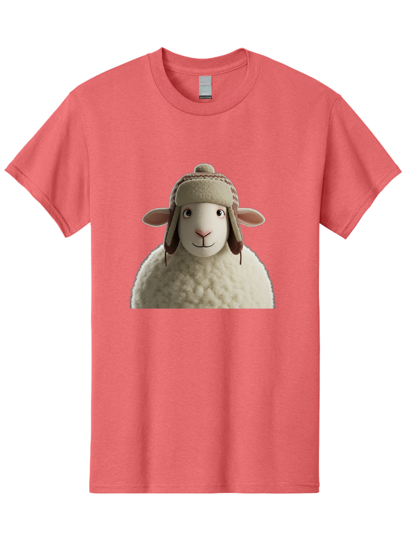 Shaun-The-Sheep Men'S Graphic Tee, 100% Cotton, Comfortable Casual Summer Wear, Machine Washable, Cartoon Sheep, Fluffy Sheep, Sheep With Hat, Funny Animal, Cute Character, Lovable Cartoon, Sheep Mascot, Funny Sheep, Woolly Sheep, Bad542 4