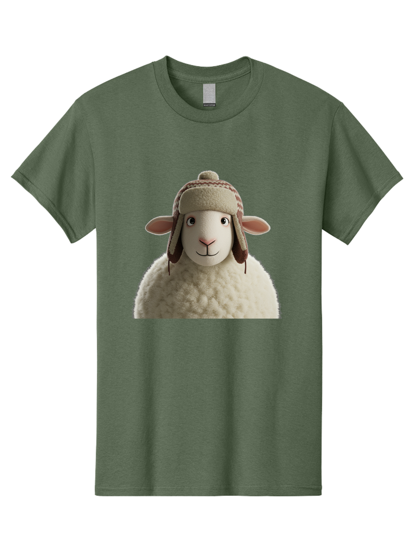 Shaun-The-Sheep Men'S Graphic Tee, 100% Cotton, Comfortable Casual Summer Wear, Machine Washable, Cartoon Sheep, Fluffy Sheep, Sheep With Hat, Funny Animal, Cute Character, Lovable Cartoon, Sheep Mascot, Funny Sheep, Woolly Sheep, Bad542 13
