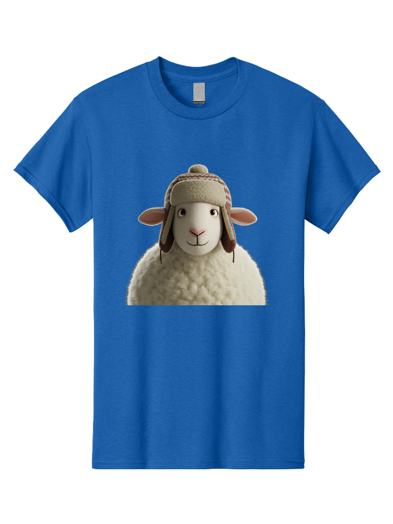 Shaun-The-Sheep Men'S Graphic Tee, 100% Cotton, Comfortable Casual Summer Wear, Machine Washable, Cartoon Sheep, Fluffy Sheep, Sheep With Hat, Funny Animal, Cute Character, Lovable Cartoon, Sheep Mascot, Funny Sheep, Woolly Sheep, Bad542 9