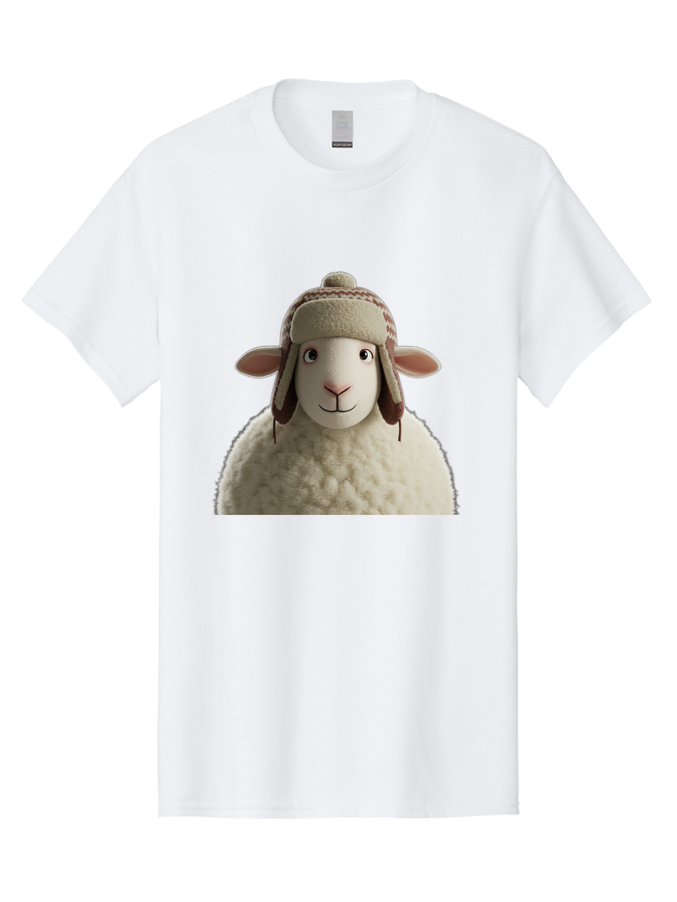 Shaun-The-Sheep Men'S Graphic Tee, 100% Cotton, Comfortable Casual Summer Wear, Machine Washable, Cartoon Sheep, Fluffy Sheep, Sheep With Hat, Funny Animal, Cute Character, Lovable Cartoon, Sheep Mascot, Funny Sheep, Woolly Sheep, Bad542 14