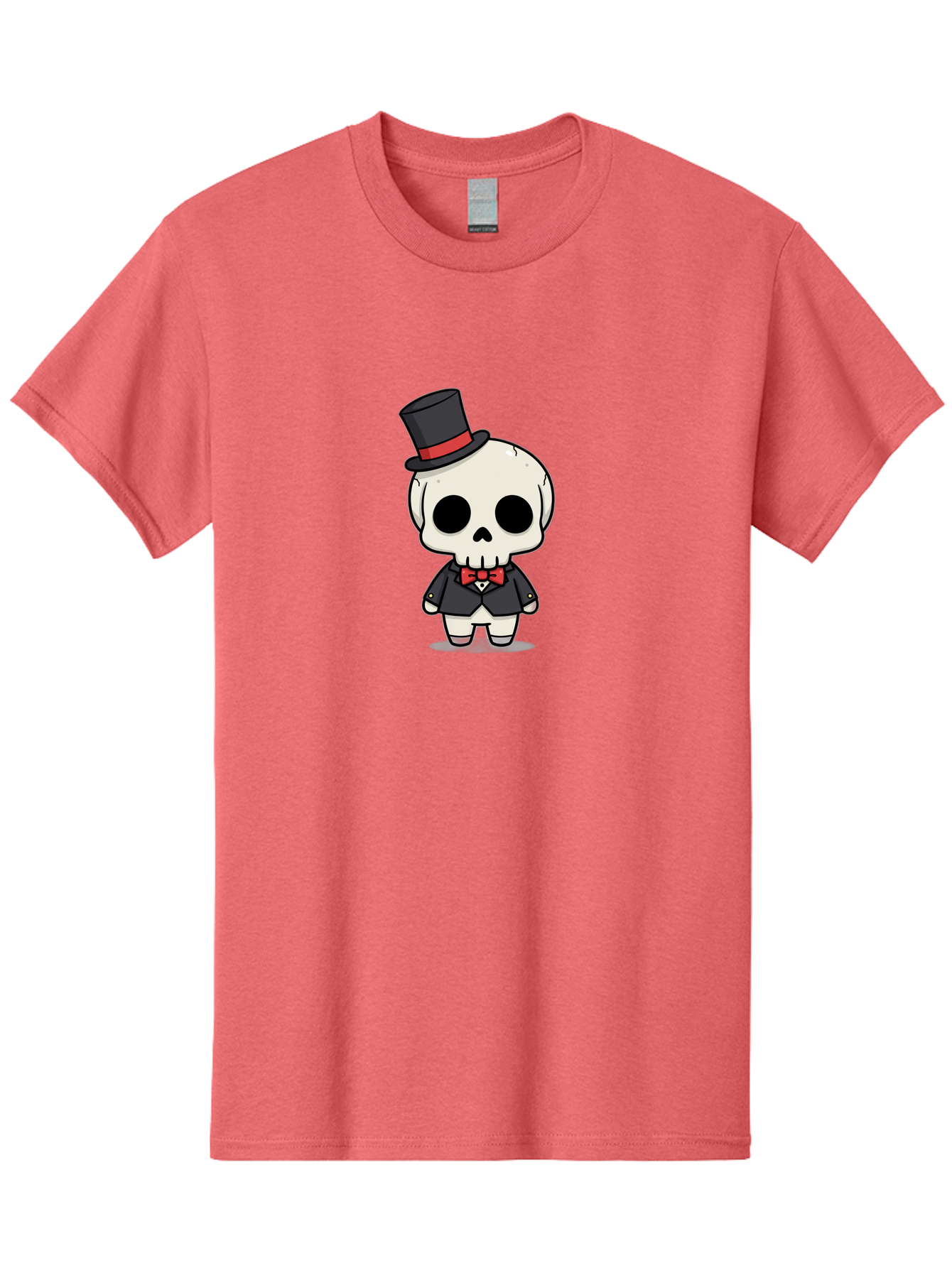 Skeleton-Gentleman Men'S Graphic Tee, 100% Cotton, Comfortable Casual Summer Wear, Machine Washable, Cartoon Skeleton, Gentleman Attire, Top Hat, Bow Tie, Spooky Chic, Halloween Style, Formal Wear, Skull Character, Kawaii Aesthetic, Bad572 4