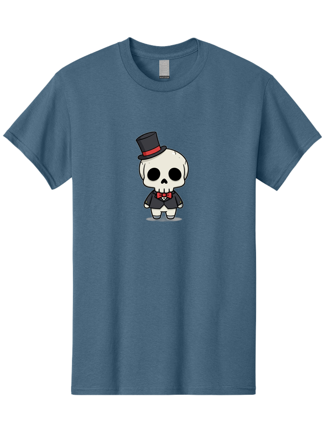 Skeleton-Gentleman Men'S Graphic Tee, 100% Cotton, Comfortable Casual Summer Wear, Machine Washable, Cartoon Skeleton, Gentleman Attire, Top Hat, Bow Tie, Spooky Chic, Halloween Style, Formal Wear, Skull Character, Kawaii Aesthetic, Bad572 10