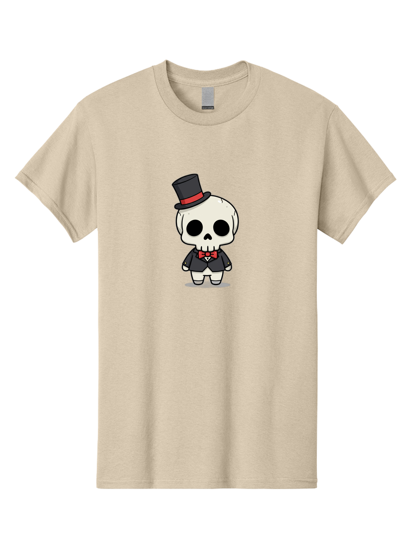 Skeleton-Gentleman Men'S Graphic Tee, 100% Cotton, Comfortable Casual Summer Wear, Machine Washable, Cartoon Skeleton, Gentleman Attire, Top Hat, Bow Tie, Spooky Chic, Halloween Style, Formal Wear, Skull Character, Kawaii Aesthetic, Bad572 6