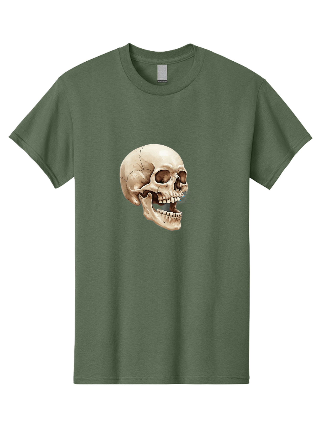 Skull Men'S Graphic Tee, 100% Cotton, Comfortable Casual Summer Wear, Machine Washable, Human Skull, Skeletal Head, Jawbone, Teeth, Anatomy, Bones, Forensic Science, Medical Illustration, Skull Structure Bad627 8