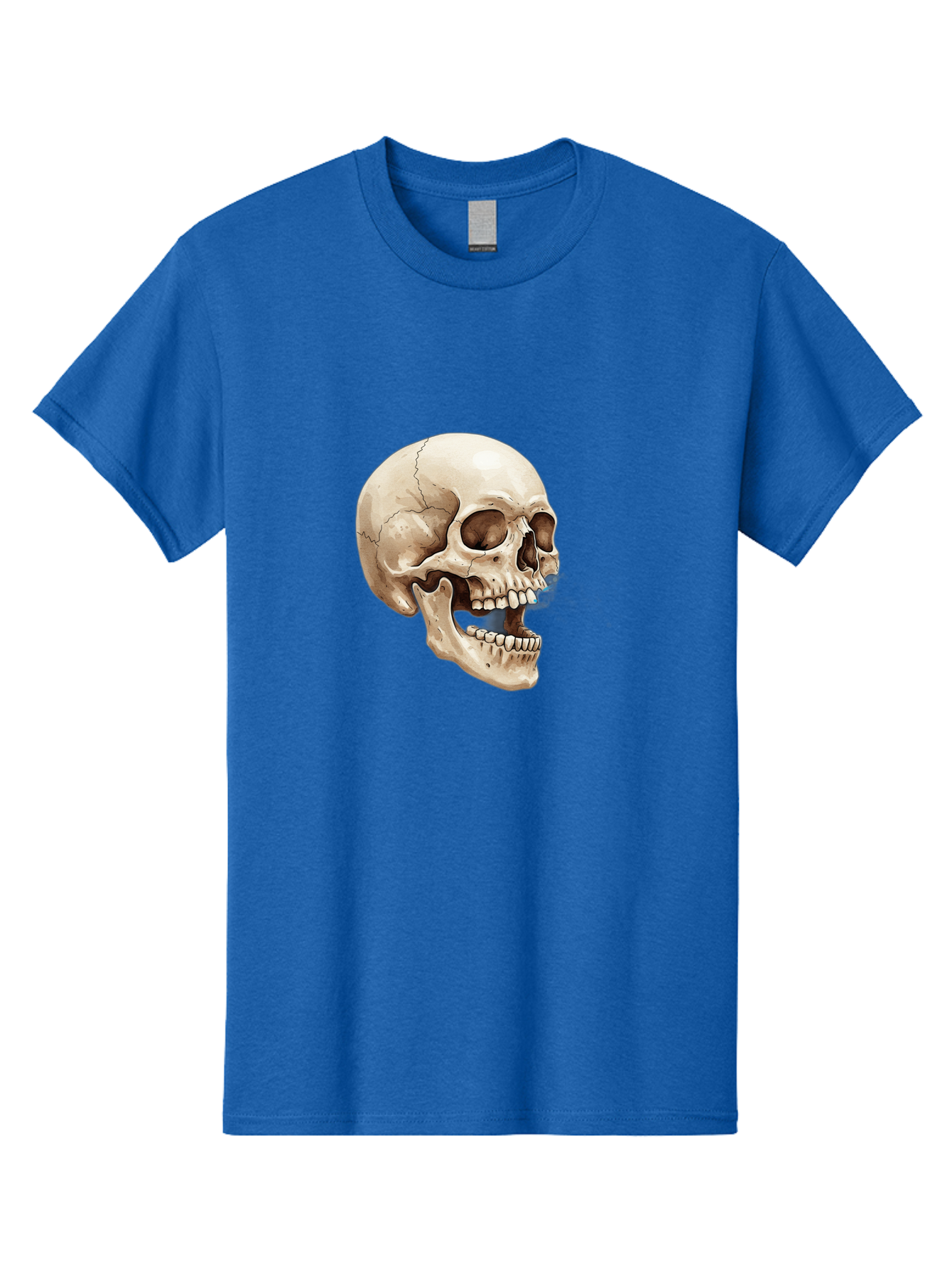 Skull Men'S Graphic Tee, 100% Cotton, Comfortable Casual Summer Wear, Machine Washable, Human Skull, Skeletal Head, Jawbone, Teeth, Anatomy, Bones, Forensic Science, Medical Illustration, Skull Structure Bad627 15