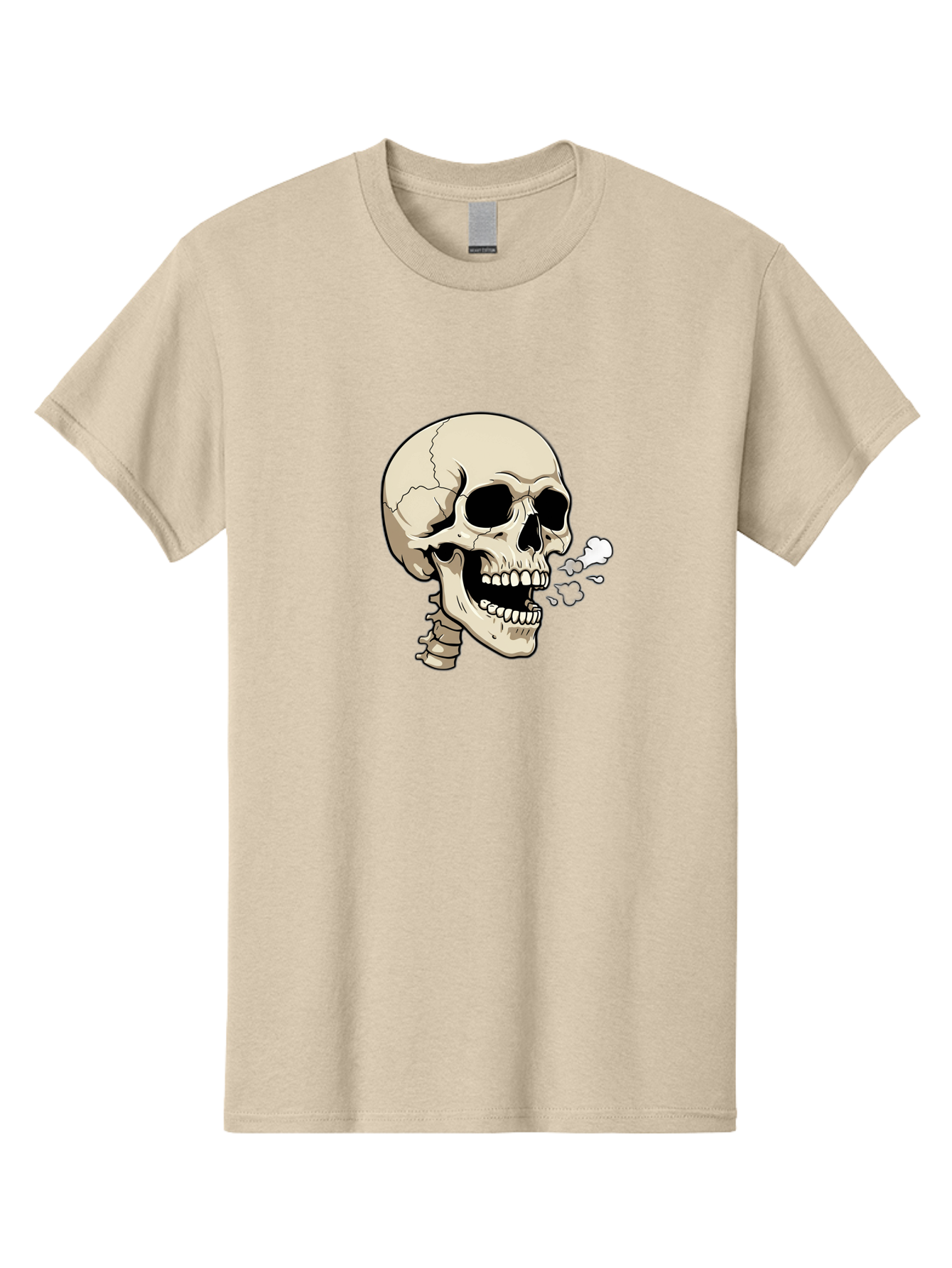 Smoking-Skull Men'S Graphic Tee, 100% Cotton, Comfortable Casual Summer Wear, Machine Washable, Skull Smoking Weed, Cannabis Culture, Humorous Illustration, Edgy Art, Smoking Skull, Weed Culture, Cartoon Skull Bad650 11