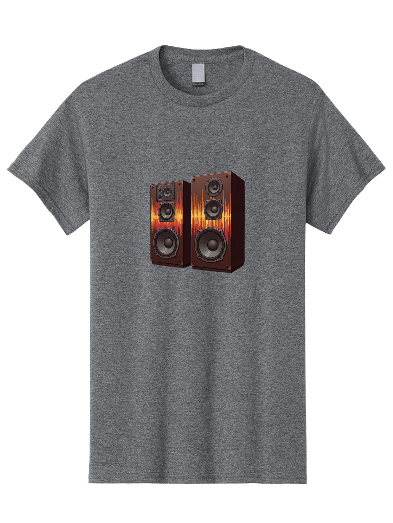 Sound-Wave-Speakers Men'S Graphic Tee, 100% Cotton, Comfortable Casual Summer Wear, Machine Washable, High-Quality Speakers, Home Audio System, Sound Wave Design, Speaker Cabinets, Audio Equipment, Music Lovers, Sound Technology, Bad656 10