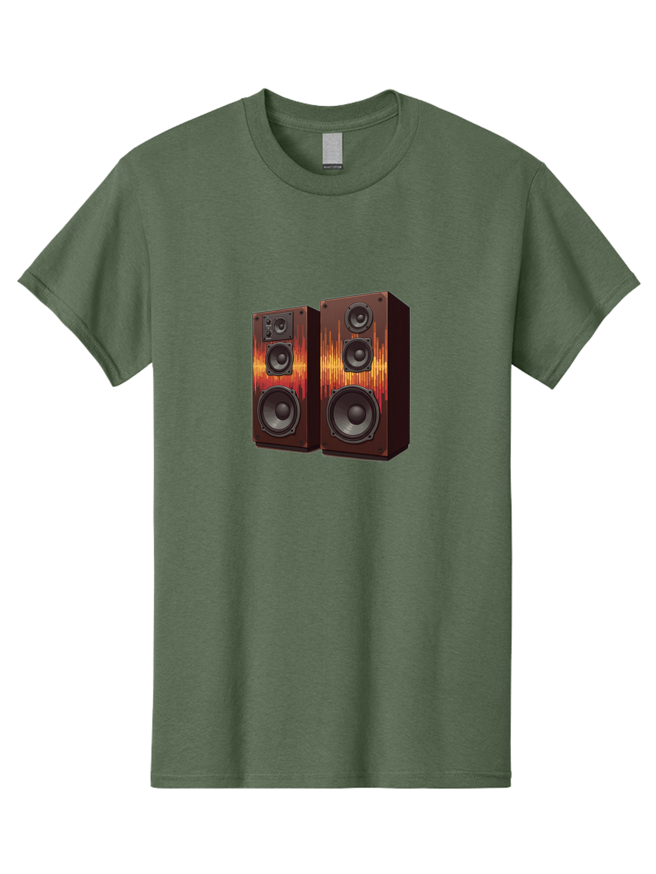 Sound-Wave-Speakers Men'S Graphic Tee, 100% Cotton, Comfortable Casual Summer Wear, Machine Washable, High-Quality Speakers, Home Audio System, Sound Wave Design, Speaker Cabinets, Audio Equipment, Music Lovers, Sound Technology, Bad656 11