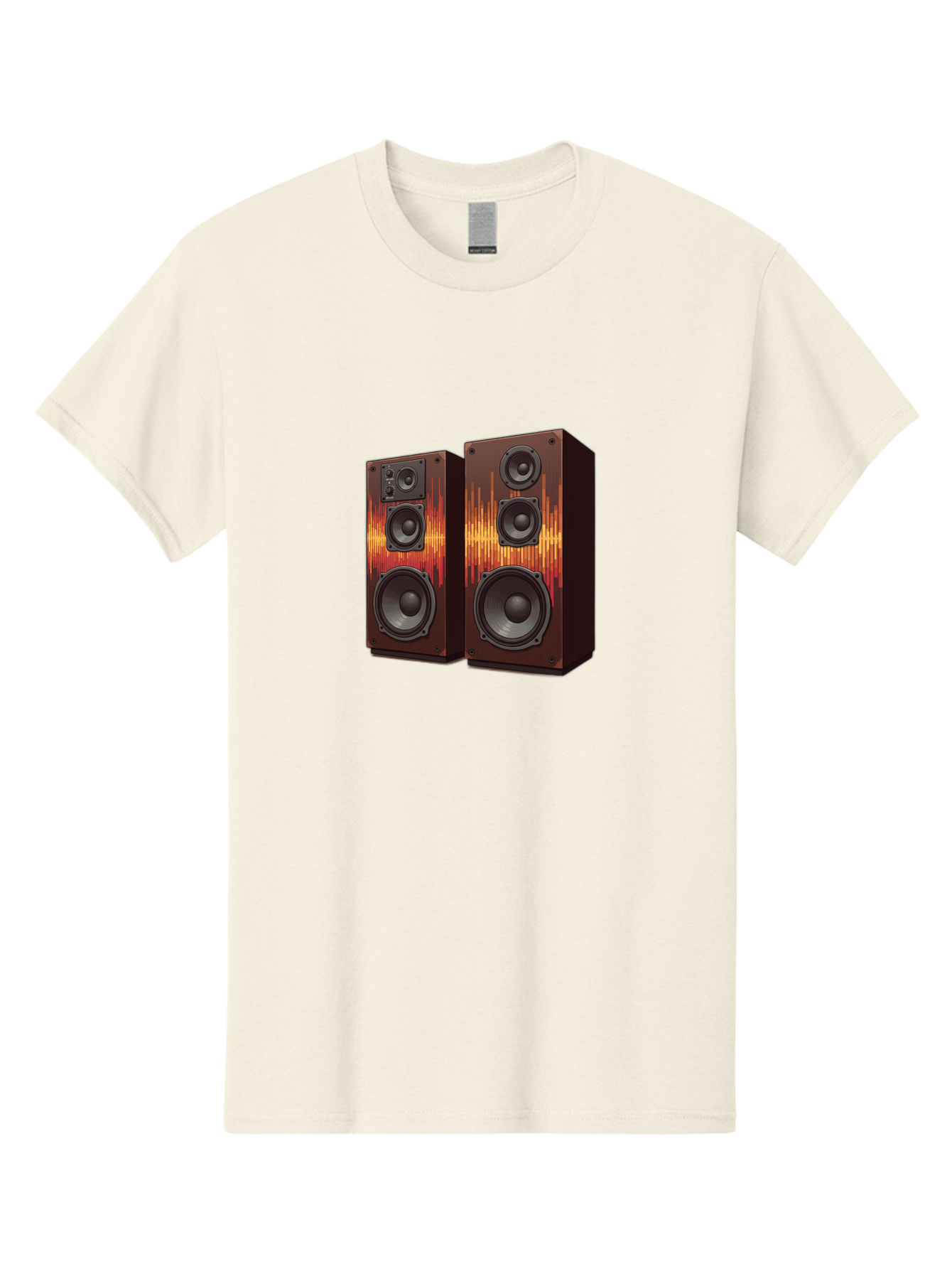 Sound-Wave-Speakers Men'S Graphic Tee, 100% Cotton, Comfortable Casual Summer Wear, Machine Washable, High-Quality Speakers, Home Audio System, Sound Wave Design, Speaker Cabinets, Audio Equipment, Music Lovers, Sound Technology, Bad656 15