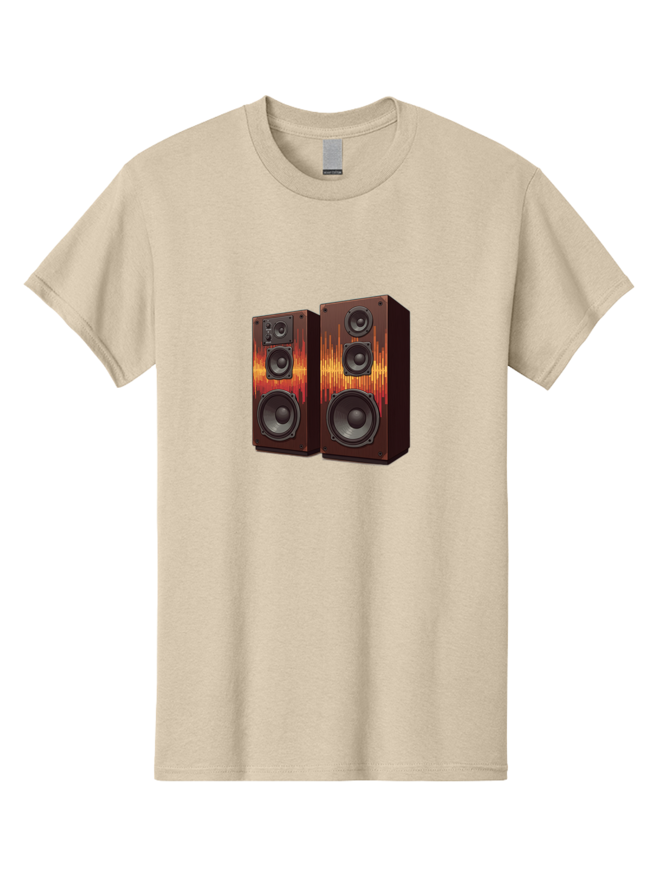 Sound-Wave-Speakers Men'S Graphic Tee, 100% Cotton, Comfortable Casual Summer Wear, Machine Washable, High-Quality Speakers, Home Audio System, Sound Wave Design, Speaker Cabinets, Audio Equipment, Music Lovers, Sound Technology, Bad656 9