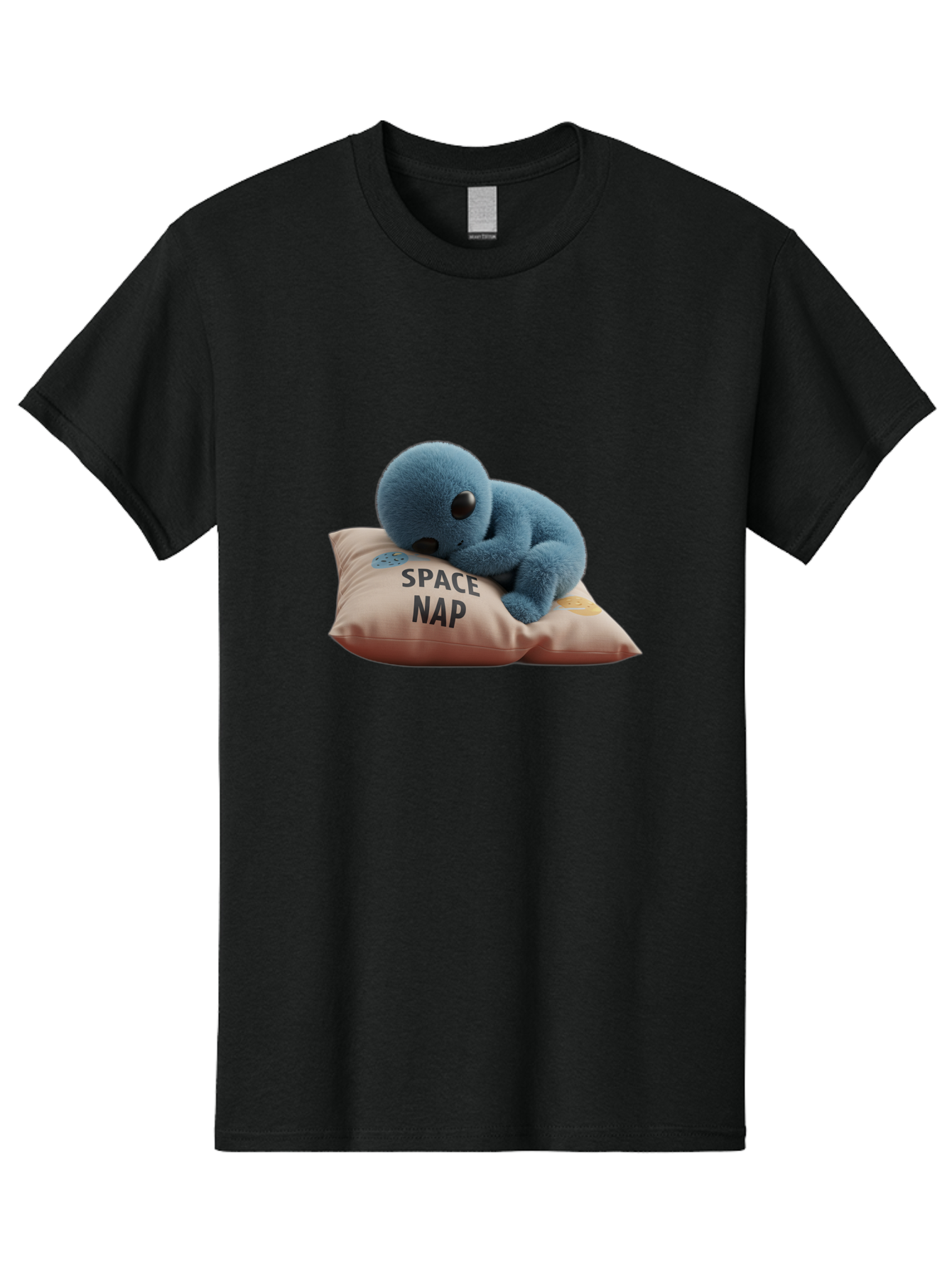 Space-Nap-4 Men'S Graphic Tee, 100% Cotton, Comfortable Casual Summer Wear, Machine Washable, Stuffed Alien, Space Nap, Sleeping On Pillow, Cute Plush Toy, Funny Meme, Cartoon Character, Adorable Creature, Resting In Space, Soft And Cuddly, Bad669 15