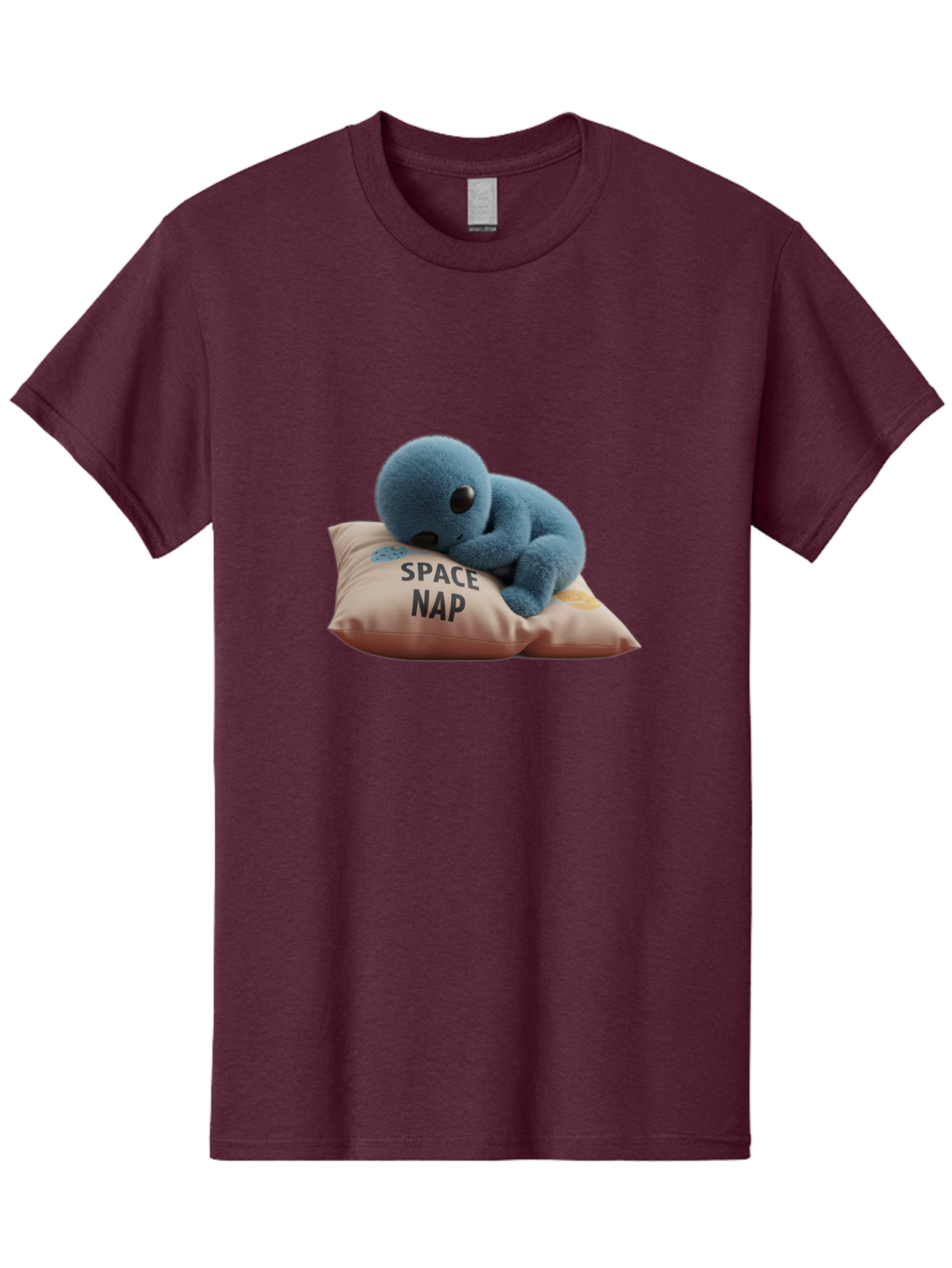 Space-Nap-4 Men'S Graphic Tee, 100% Cotton, Comfortable Casual Summer Wear, Machine Washable, Stuffed Alien, Space Nap, Sleeping On Pillow, Cute Plush Toy, Funny Meme, Cartoon Character, Adorable Creature, Resting In Space, Soft And Cuddly, Bad669 13