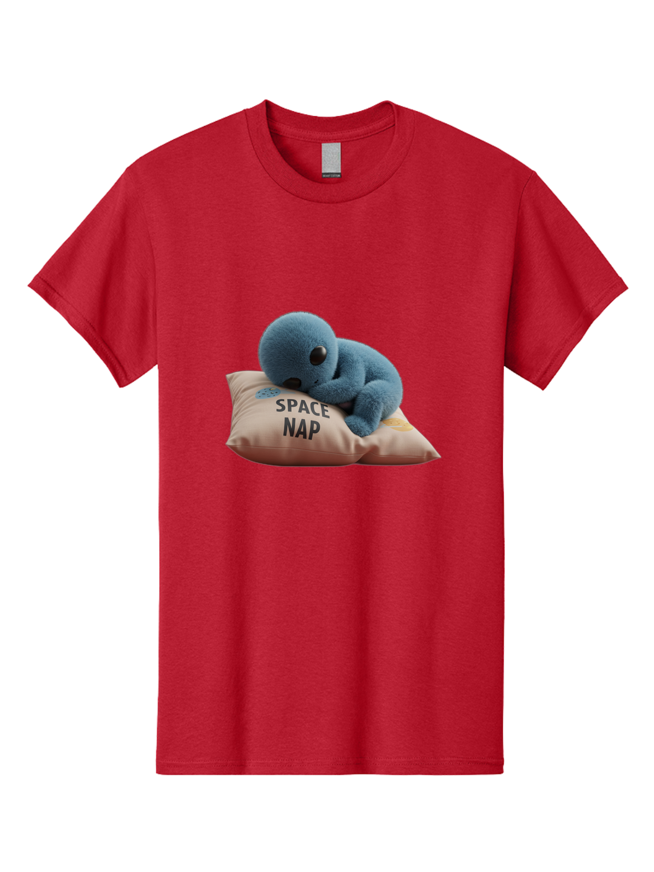 Space-Nap-4 Men'S Graphic Tee, 100% Cotton, Comfortable Casual Summer Wear, Machine Washable, Stuffed Alien, Space Nap, Sleeping On Pillow, Cute Plush Toy, Funny Meme, Cartoon Character, Adorable Creature, Resting In Space, Soft And Cuddly, Bad669 12