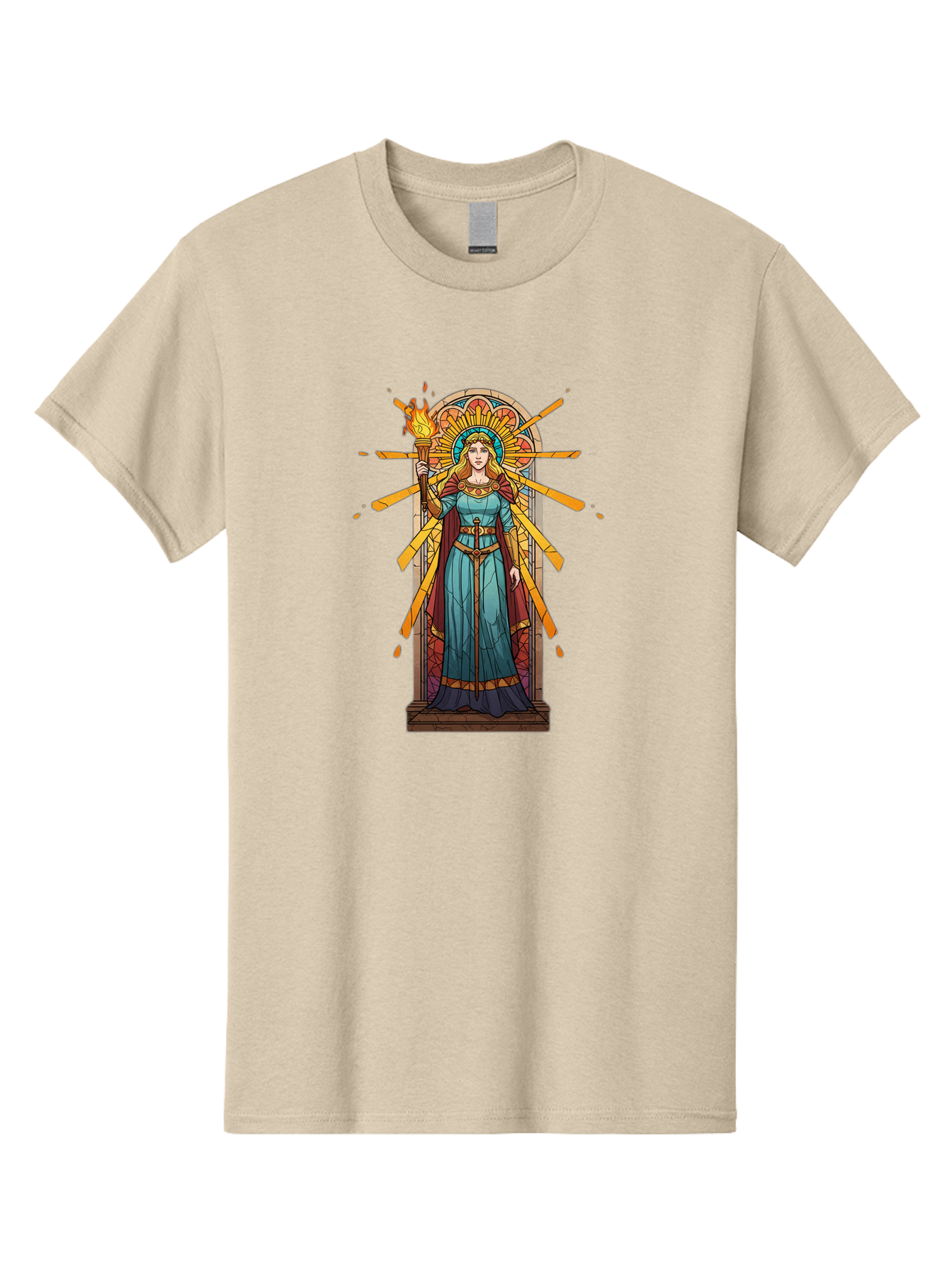 Torch-Lady Men'S Graphic Tee, 100% Cotton, Comfortable Casual Summer Wear, Machine Washable, Statue Of Liberty, Freedom Symbol, Torch Bearer, Stained Glass Art, Vintage Illustration, Liberty Personified, Woman With Torch Bad854 10