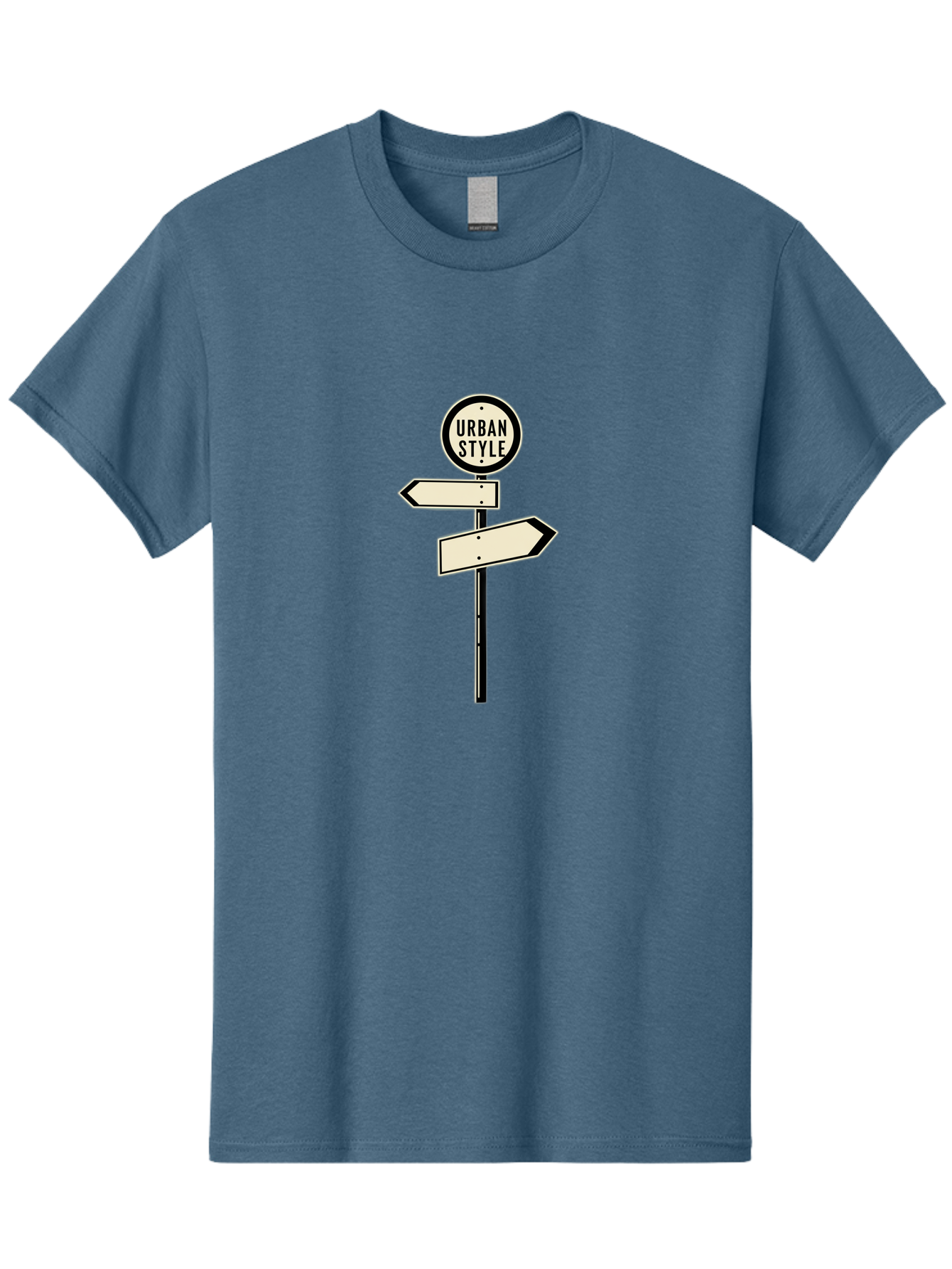 Urban-Style-1 Men'S Graphic Tee, 100% Cotton, Comfortable Casual Summer Wear, Machine Washable, Urban Style, Directional Signs, Street Signs, Blank Arrows, Navigation, Urban Fashion, Modern Design, Minimalist Style, City Navigation, Bad872 10