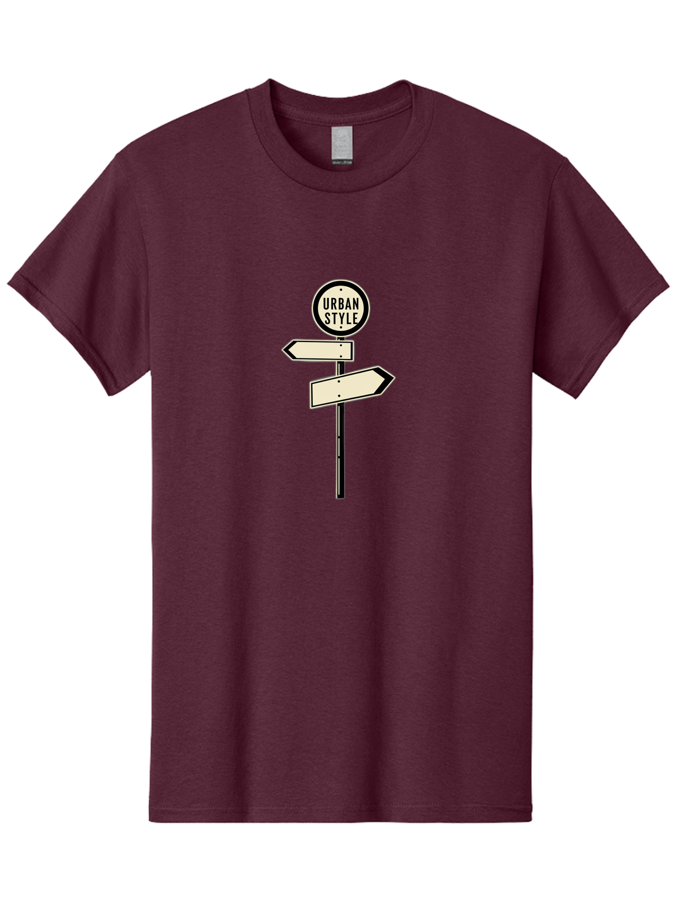Urban-Style-1 Men'S Graphic Tee, 100% Cotton, Comfortable Casual Summer Wear, Machine Washable, Urban Style, Directional Signs, Street Signs, Blank Arrows, Navigation, Urban Fashion, Modern Design, Minimalist Style, City Navigation, Bad872 15