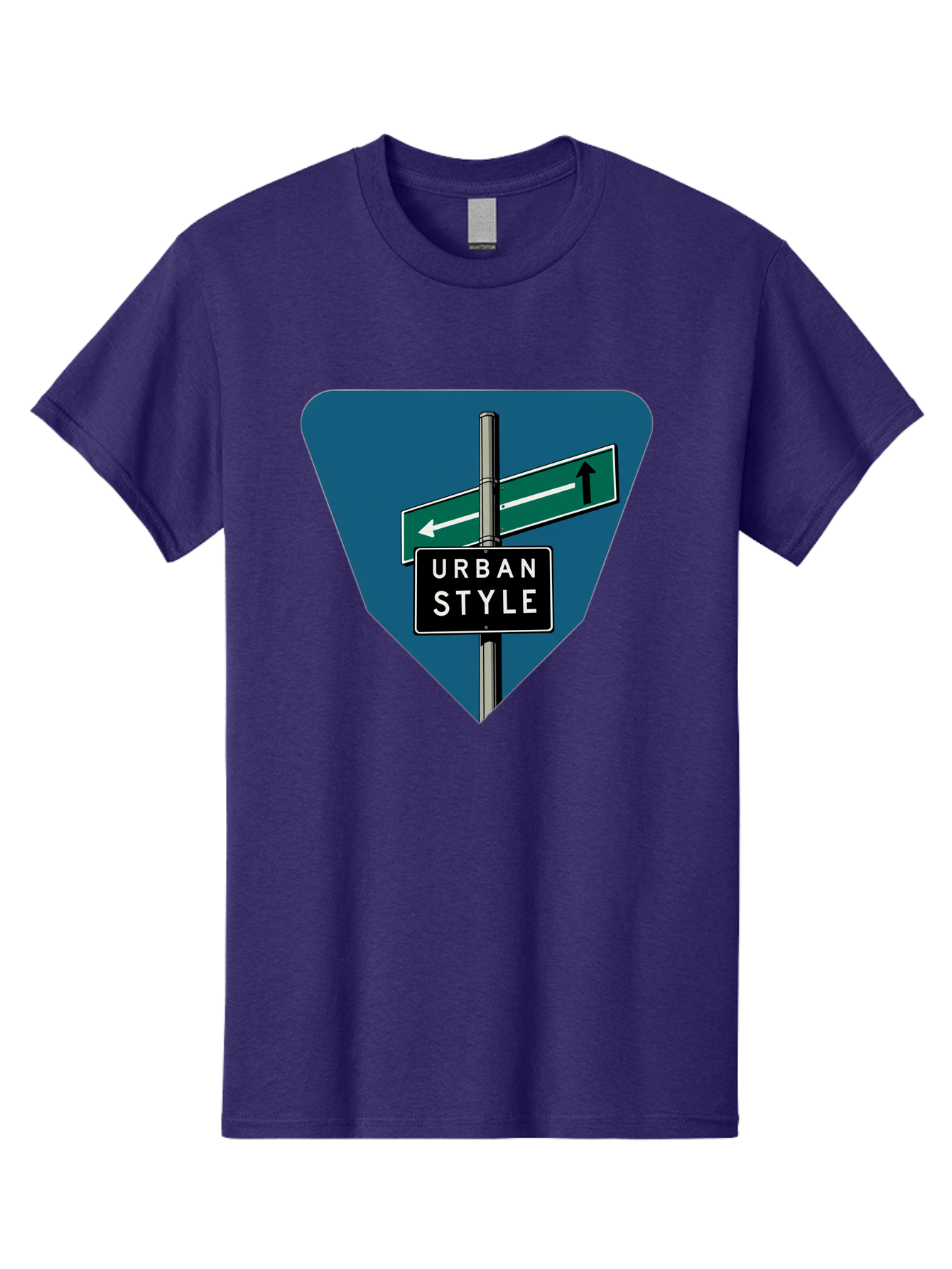 Urban-Style-2 Men'S Graphic Tee, 100% Cotton, Comfortable Casual Summer Wear, Machine Washable, Urban Style Signage, Directional Signs, City Navigation, Street Signs, Urban Direction, Urban Fashion Bad873 15