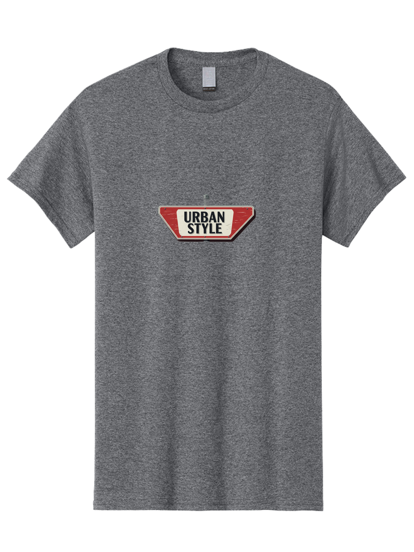 Urban-Style-4 Men'S Graphic Tee, 100% Cotton, Comfortable Casual Summer Wear, Machine Washable, Urban Style, Street Sign, Red And White, City Fashion, Modern Design, Urban Aesthetic, Streetwear, City Style, Urban Culture Bad875 1