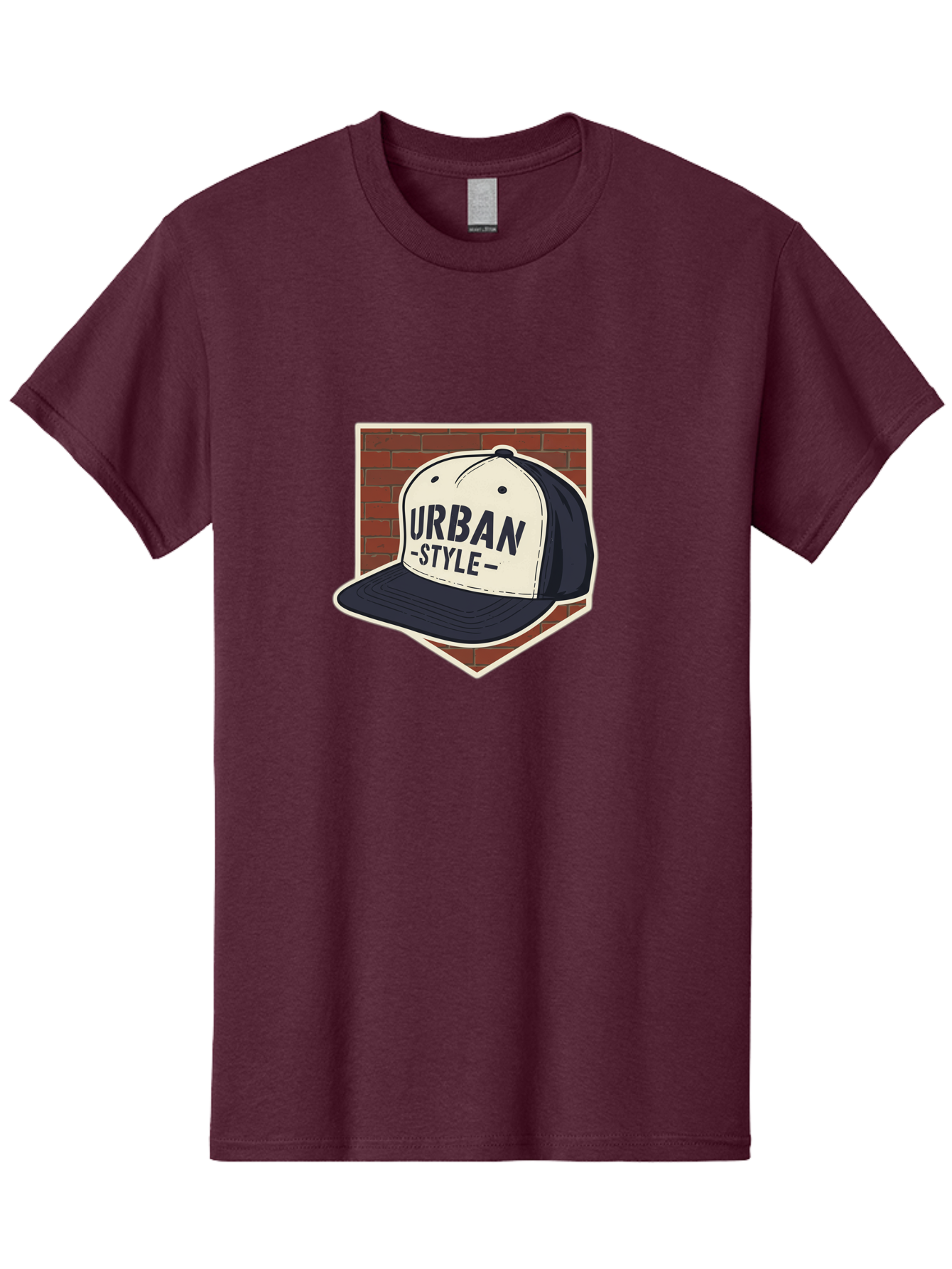 Urban-Style-Baseball-Cap Men'S Graphic Tee, 100% Cotton, Comfortable Casual Summer Wear, Machine Washable, Black And White Baseball Cap, Urban Style, Streetwear Fashion, Trendy Clothing, Casual Wear, Urban Culture, Fashion Accessory, Bad877 1