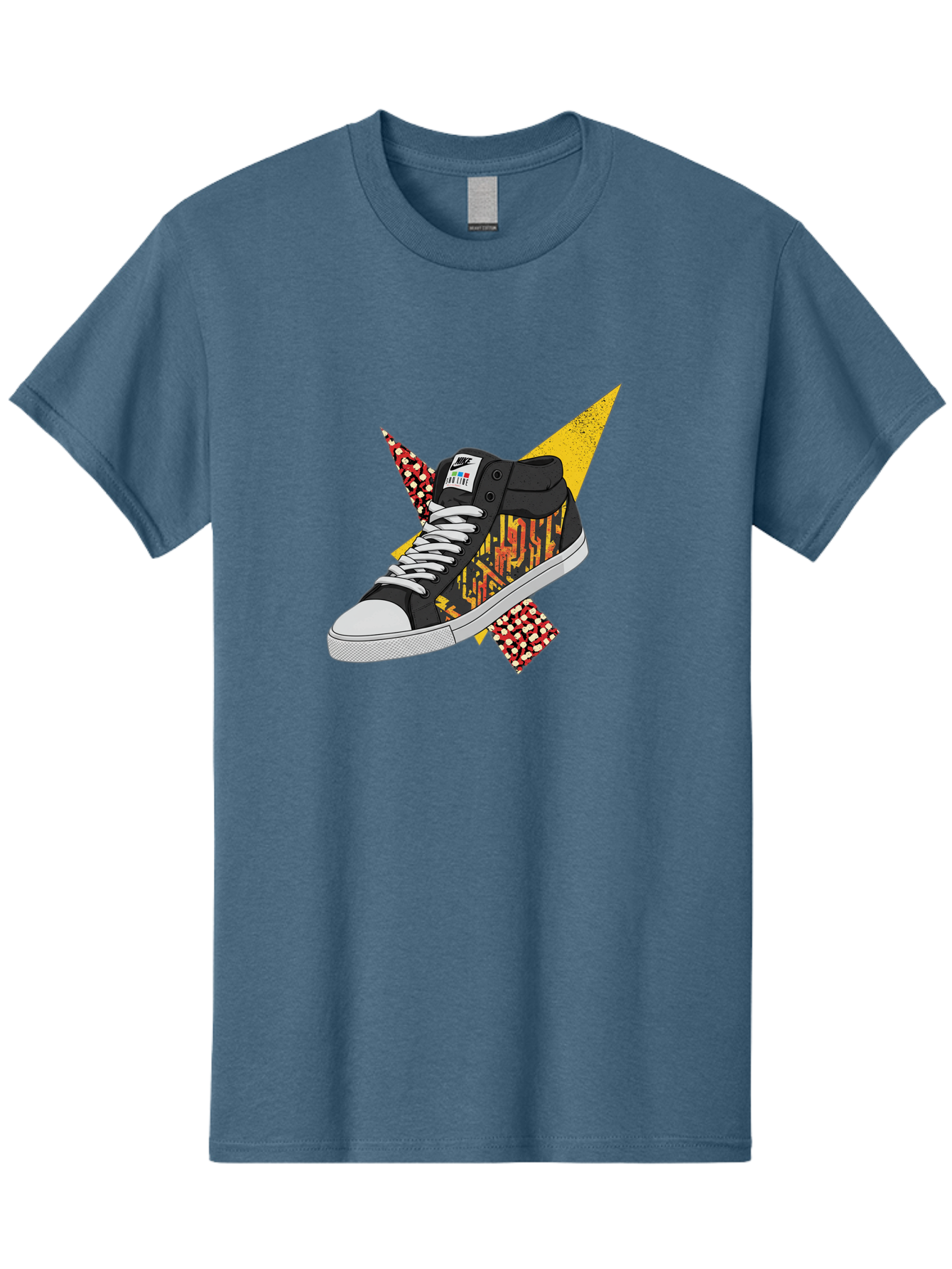 Vans Men'S Graphic Tee, 100% Cotton, Comfortable Casual Summer Wear, Machine Washable, Nike Sb Sneakers, Black And Yellow Design, White Laces, Streetwear Fashion, Skateboarding Shoes, Bold Graphics, Colorful Accents, Youth Culture Bad882 1