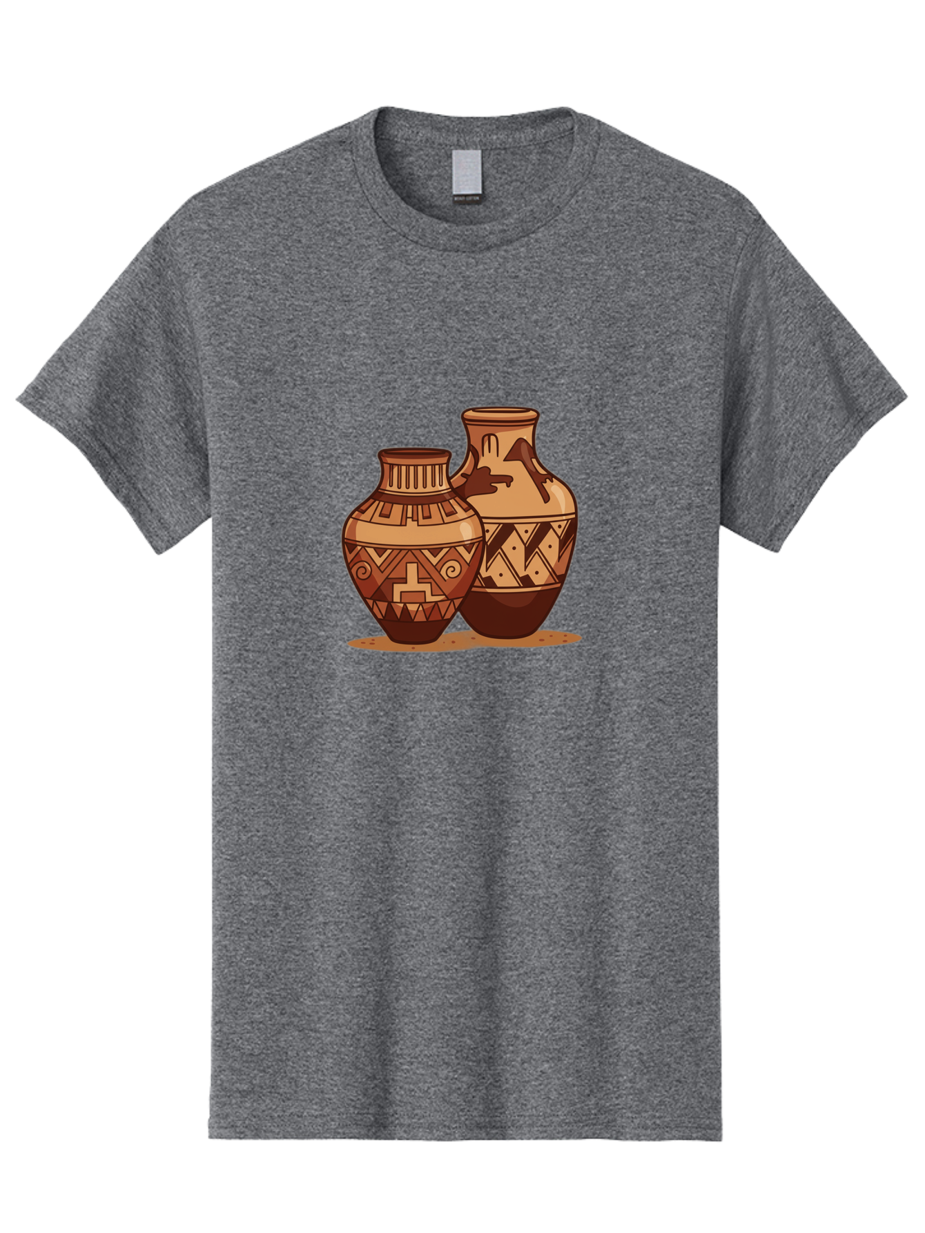 Vases Men'S Graphic Tee, 100% Cotton, Comfortable Casual Summer Wear, Machine Washable, Clay Pottery, Traditional Ceramics, Earthy Tones, Geometric Patterns, Tribal Designs, Cultural Heritage, Handmade Craftsmanship, Rustic Charm Bad885 8