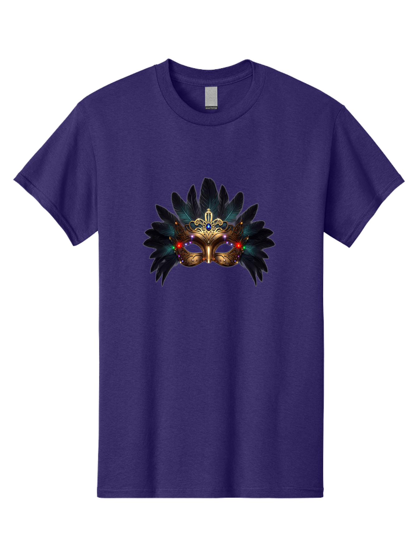 Venetian-Mask-2 Men'S Graphic Tee, 100% Cotton, Comfortable Casual Summer Wear, Machine Washable, Golden Mask, Venetian Mask, Carnival Attire, Masquerade Ball, Decorative Feathers, Gemstone Embellishments, Festive Accessories, Bad889 15