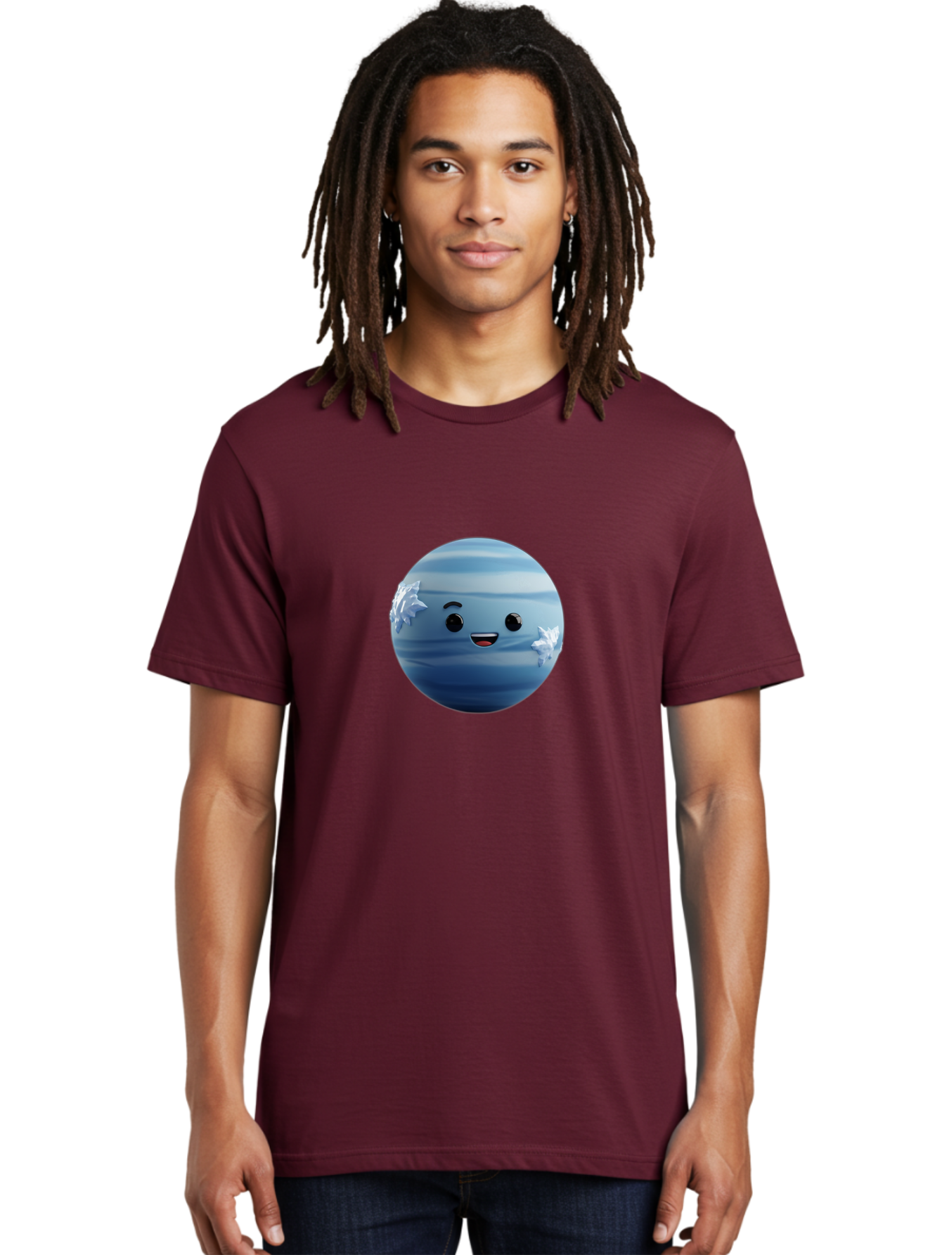 Water-Emoji Men'S Graphic Tee, 100% Cotton, Comfortable Casual Summer Wear, Machine Washable, Blue Water Droplet, Smiling Face, Cartoon Character, Cute Emoji, Playful Design, Fun Illustration, Smiling Water, Water Symbol Bad909 26