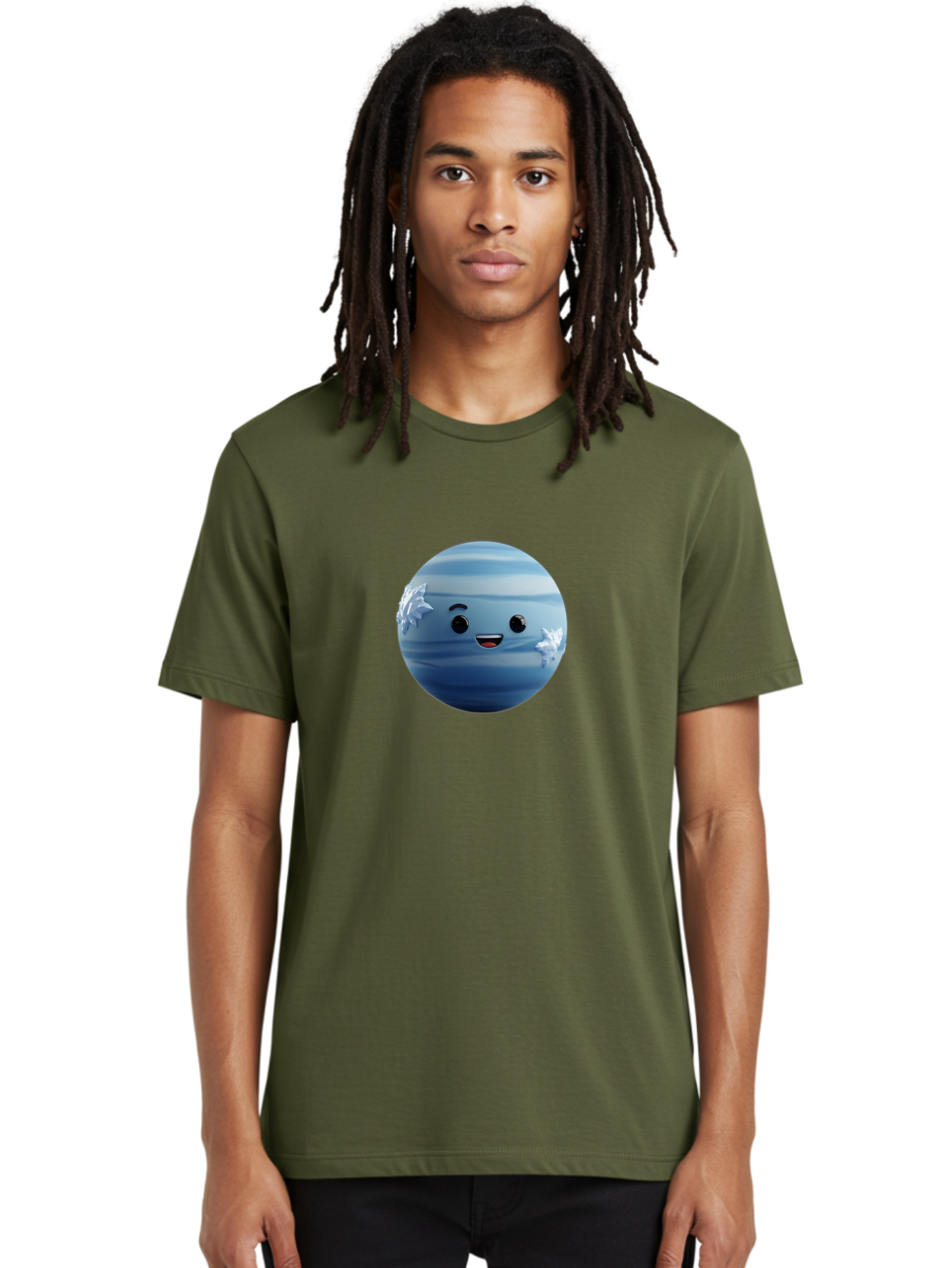 Water-Emoji Men'S Graphic Tee, 100% Cotton, Comfortable Casual Summer Wear, Machine Washable, Blue Water Droplet, Smiling Face, Cartoon Character, Cute Emoji, Playful Design, Fun Illustration, Smiling Water, Water Symbol Bad909 24